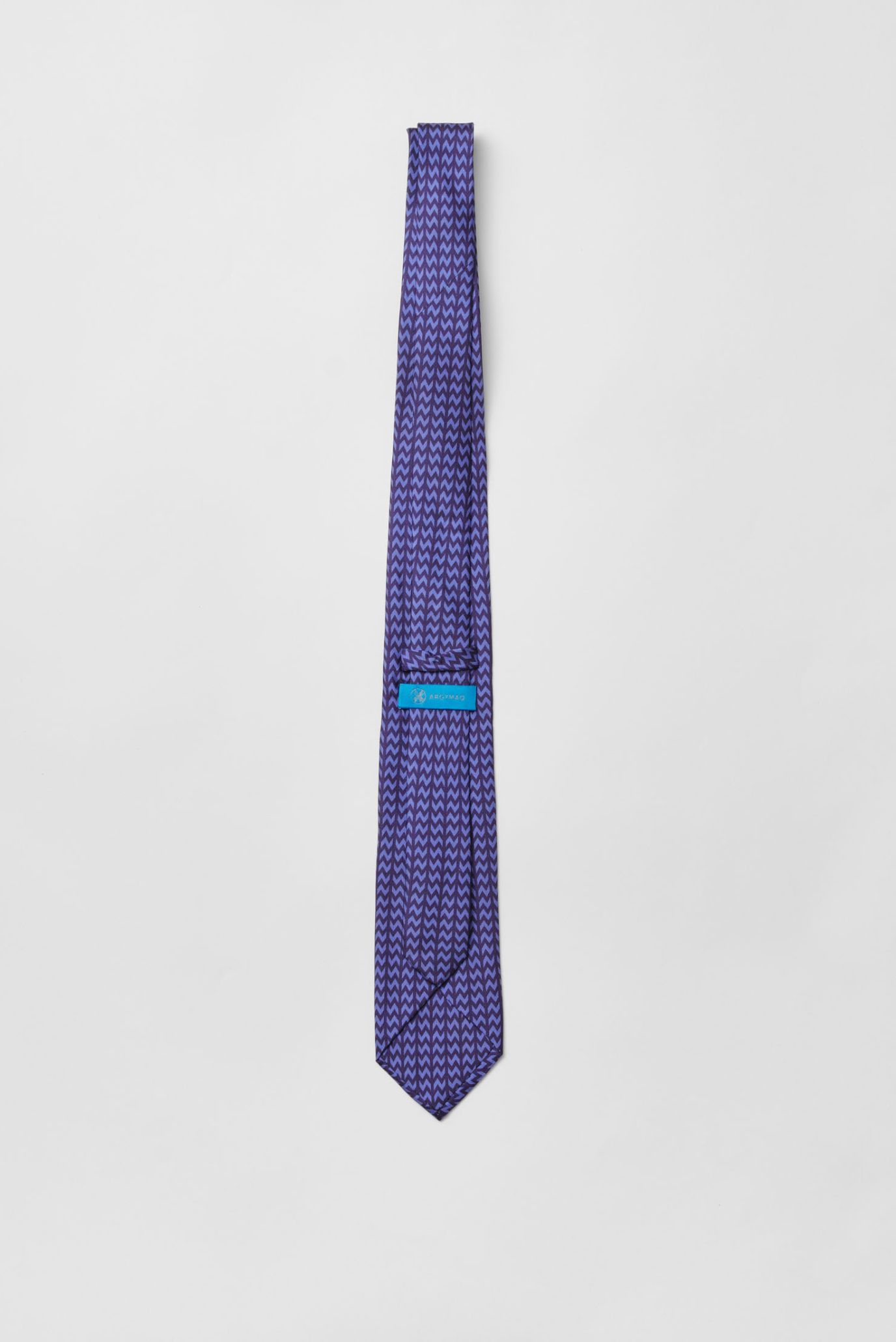 Мужской темно-синий шелковый галстук 3