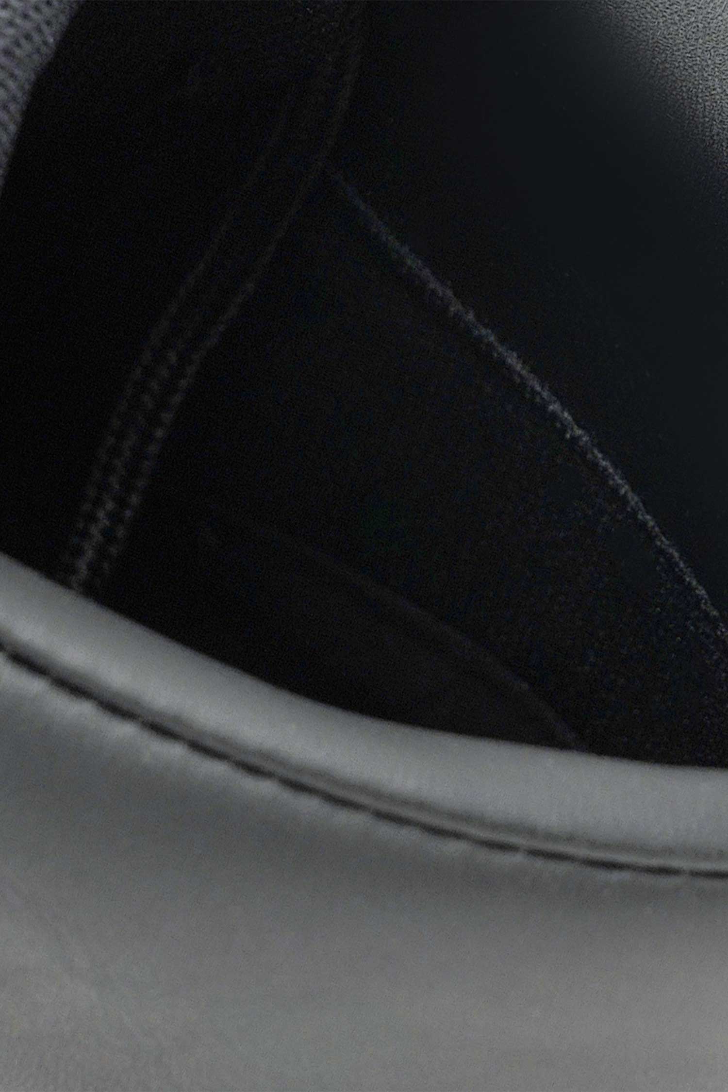 Мужские черные кожаные ботинки 6