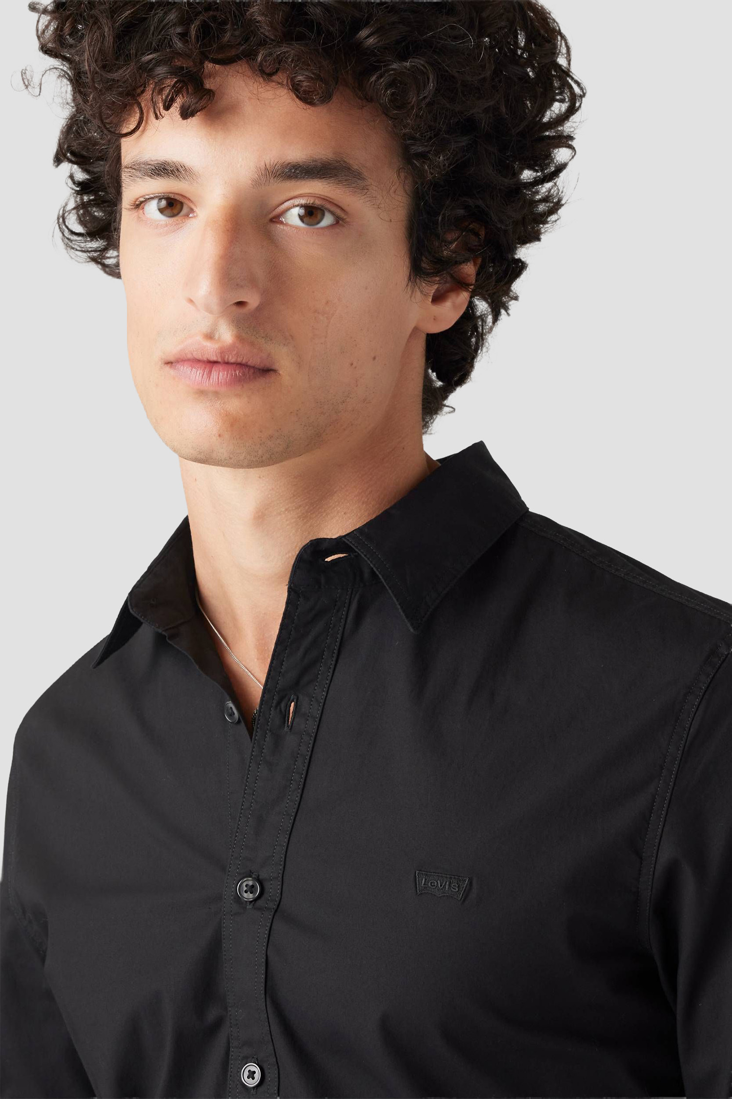 Мужская черная рубашка 5