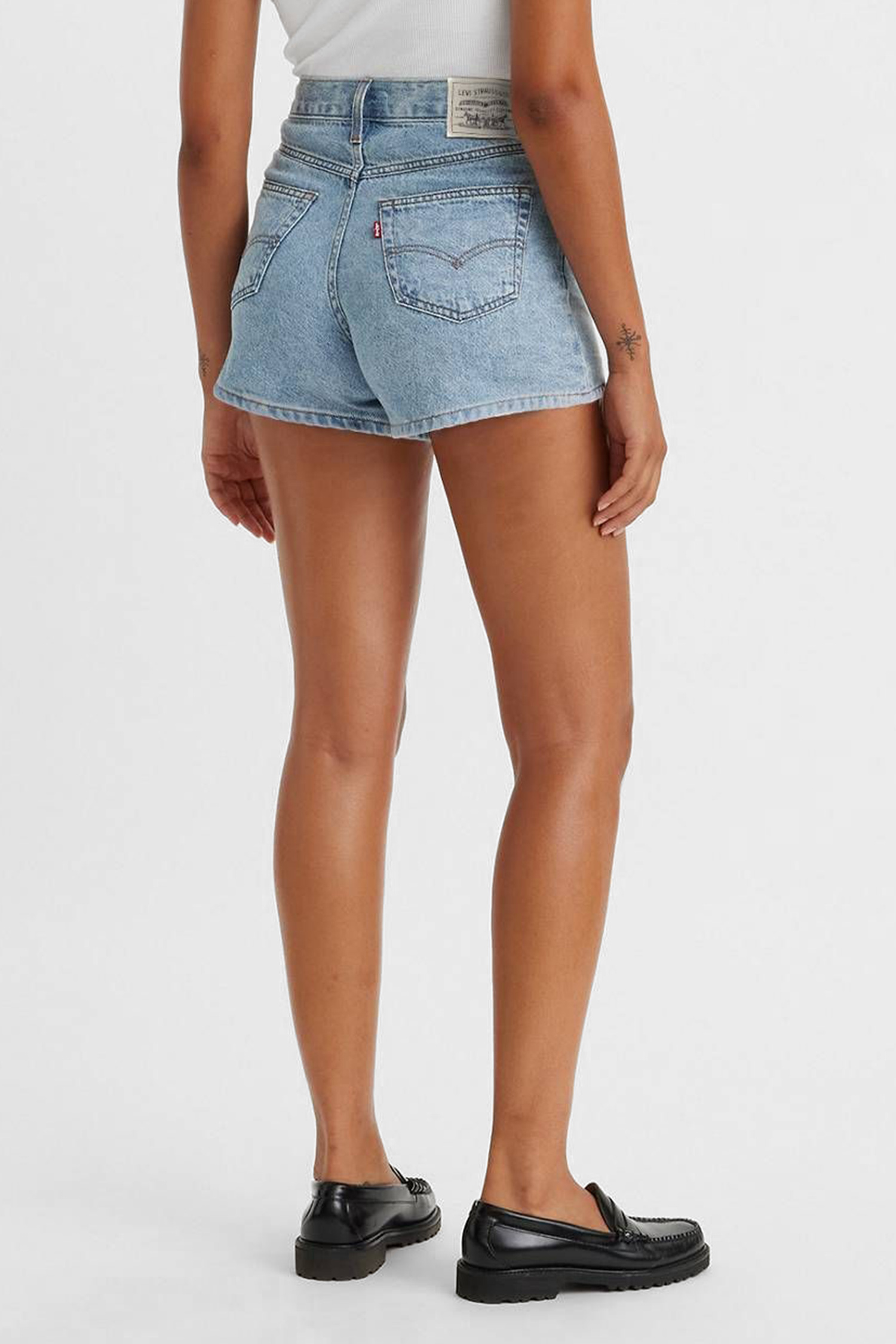 Женские голубые джинсовые шорты '80s Mom 3