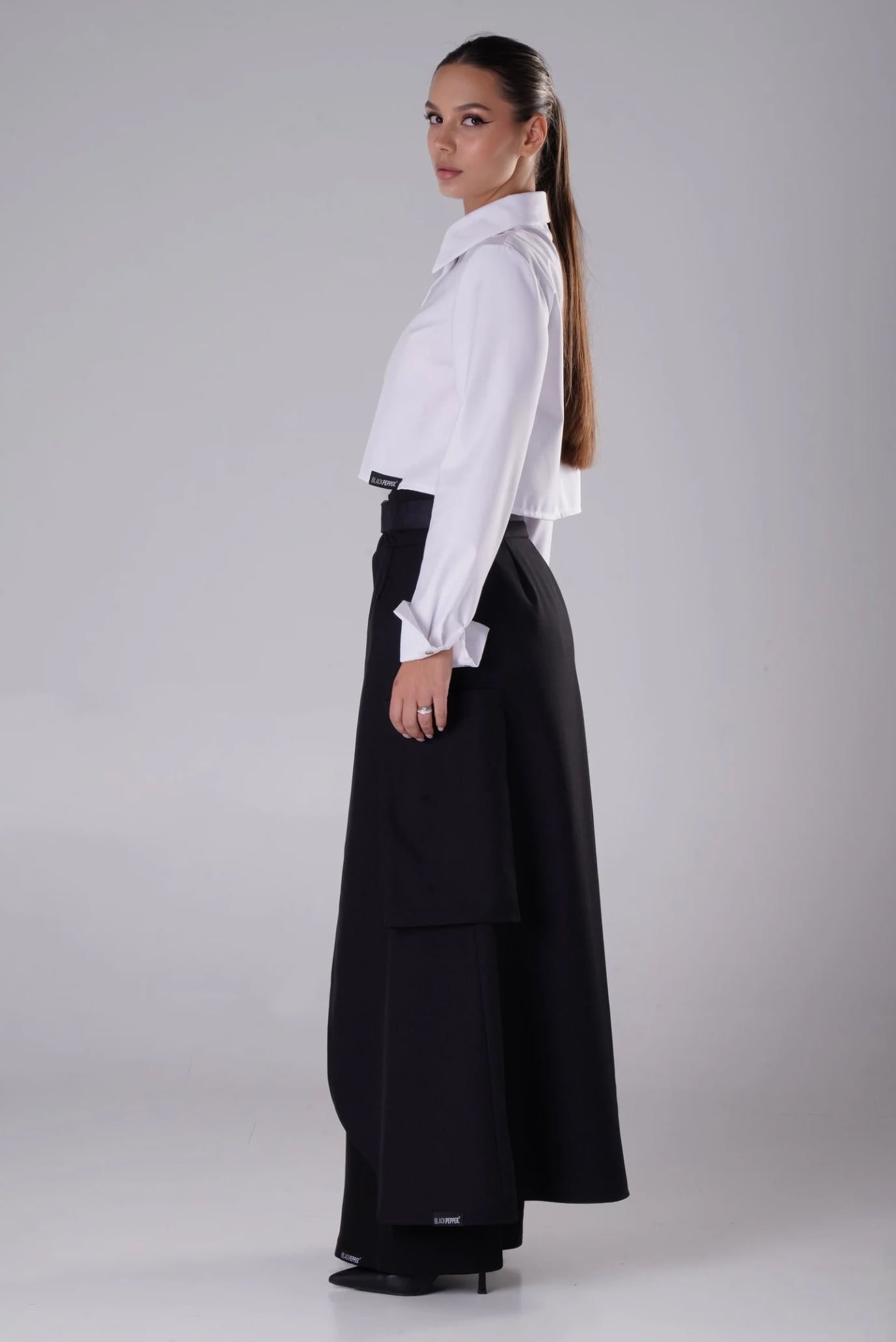 Женская белая рубашка 4