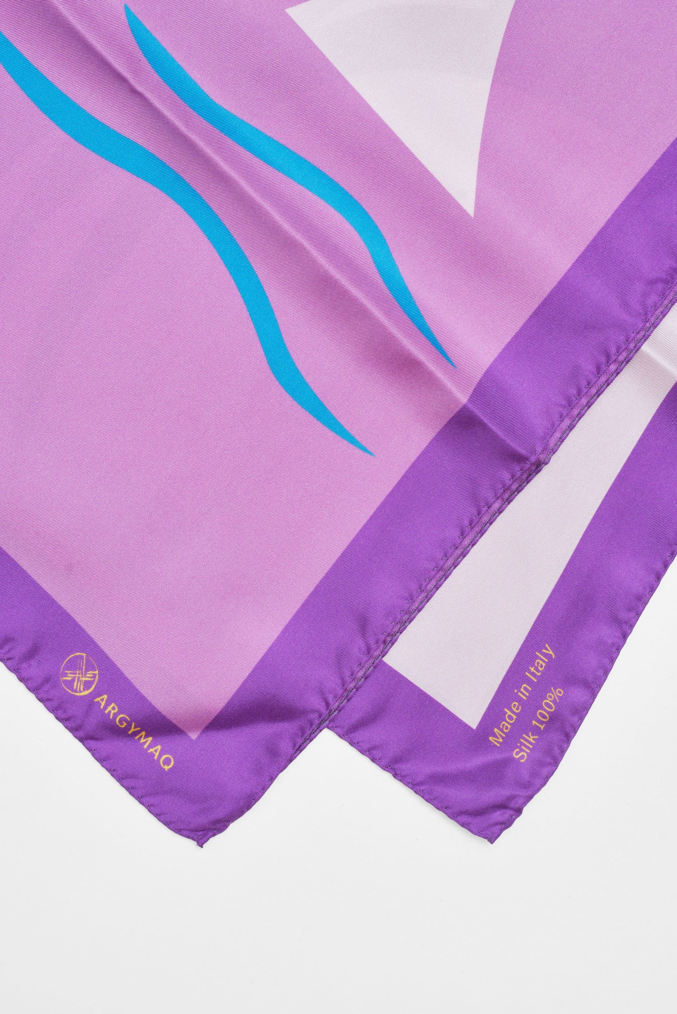 Женский фиолетовый платок 70х70 2