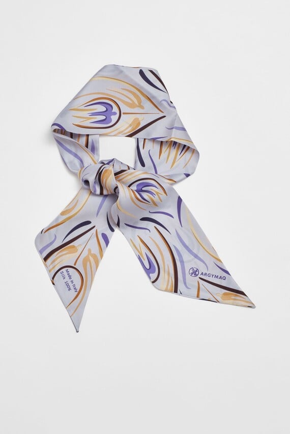 Женский фиолетовый платок 11х137 Argymaq