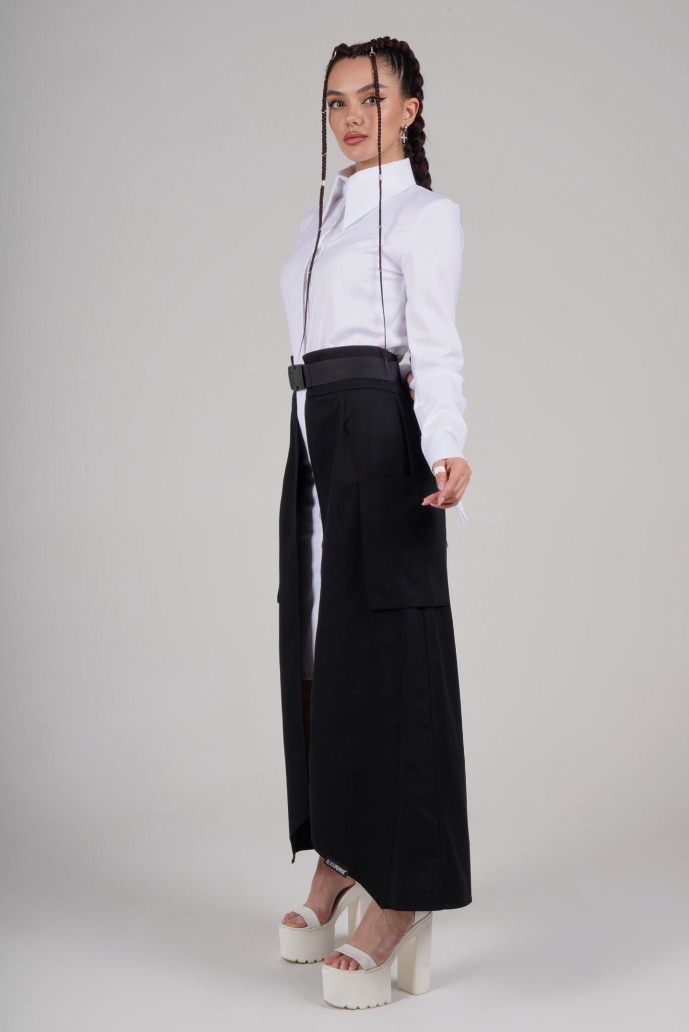 Баска макси с накладными карманами 2