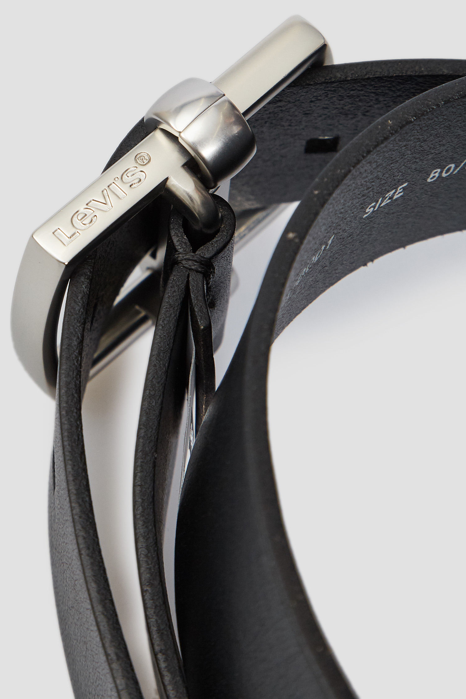 Черный кожаный ремень 3