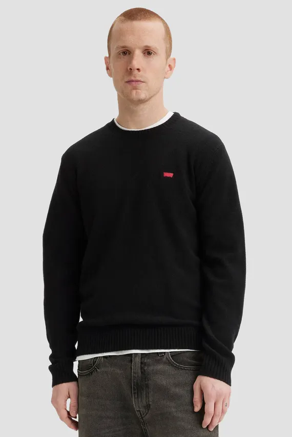 Мужской черный шерстяной джемпер Levi's