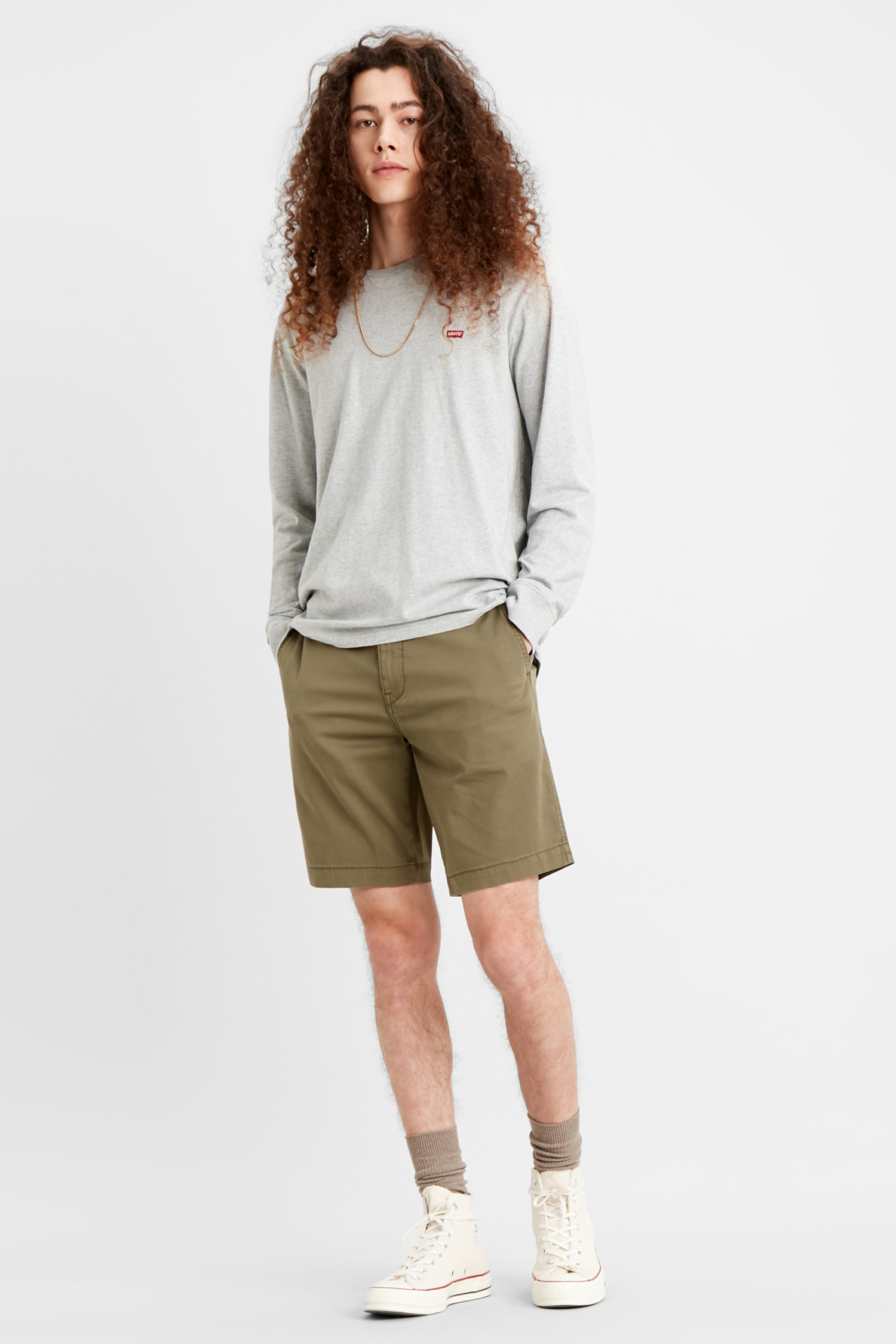 Мужские оливковые шорты Xx Chino 5