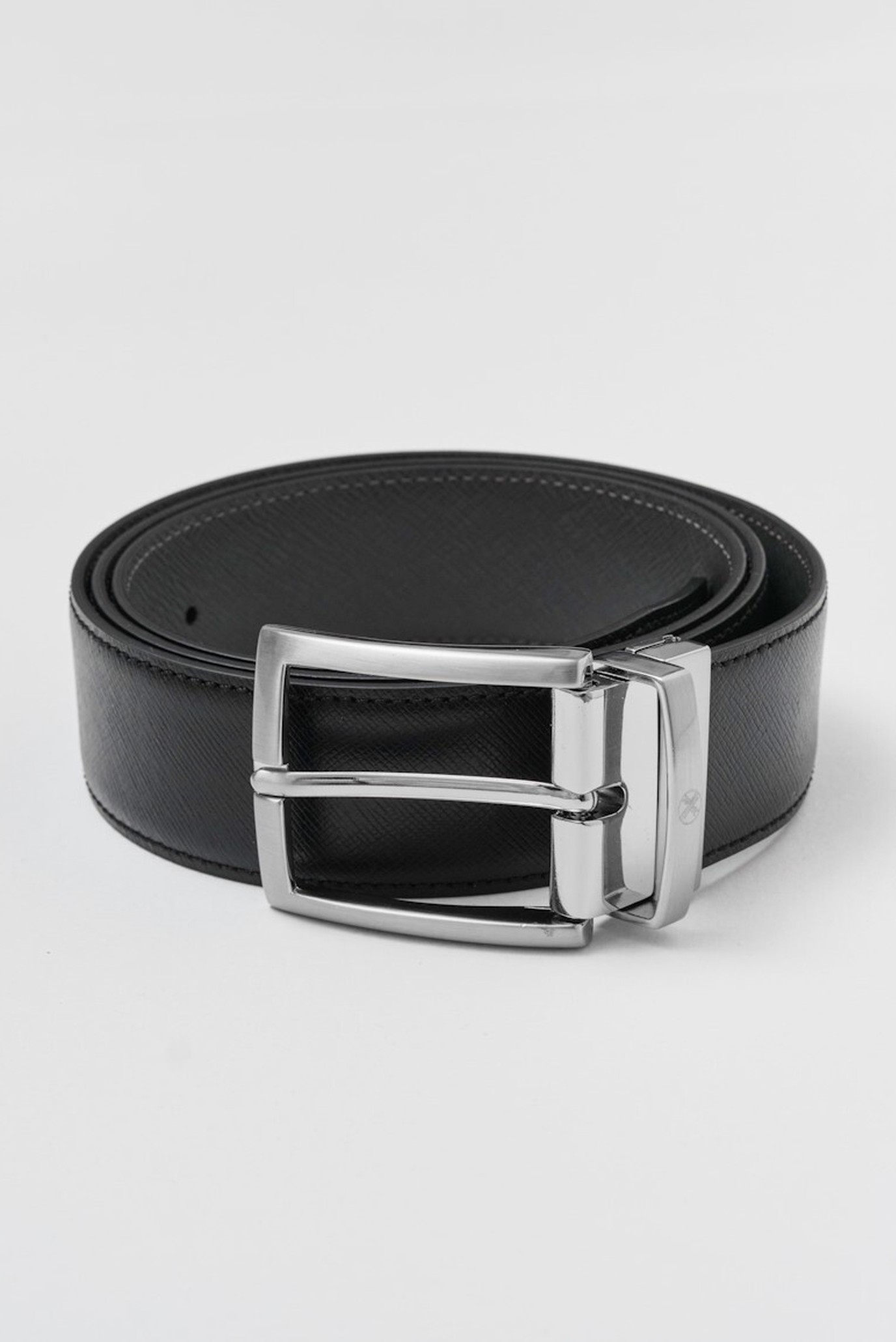 Мужской черно-серый ремень 40ММ 1