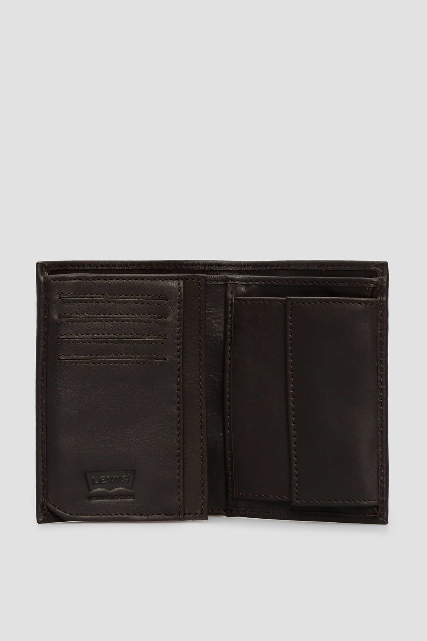 Коричневый кожаный кошелек 3