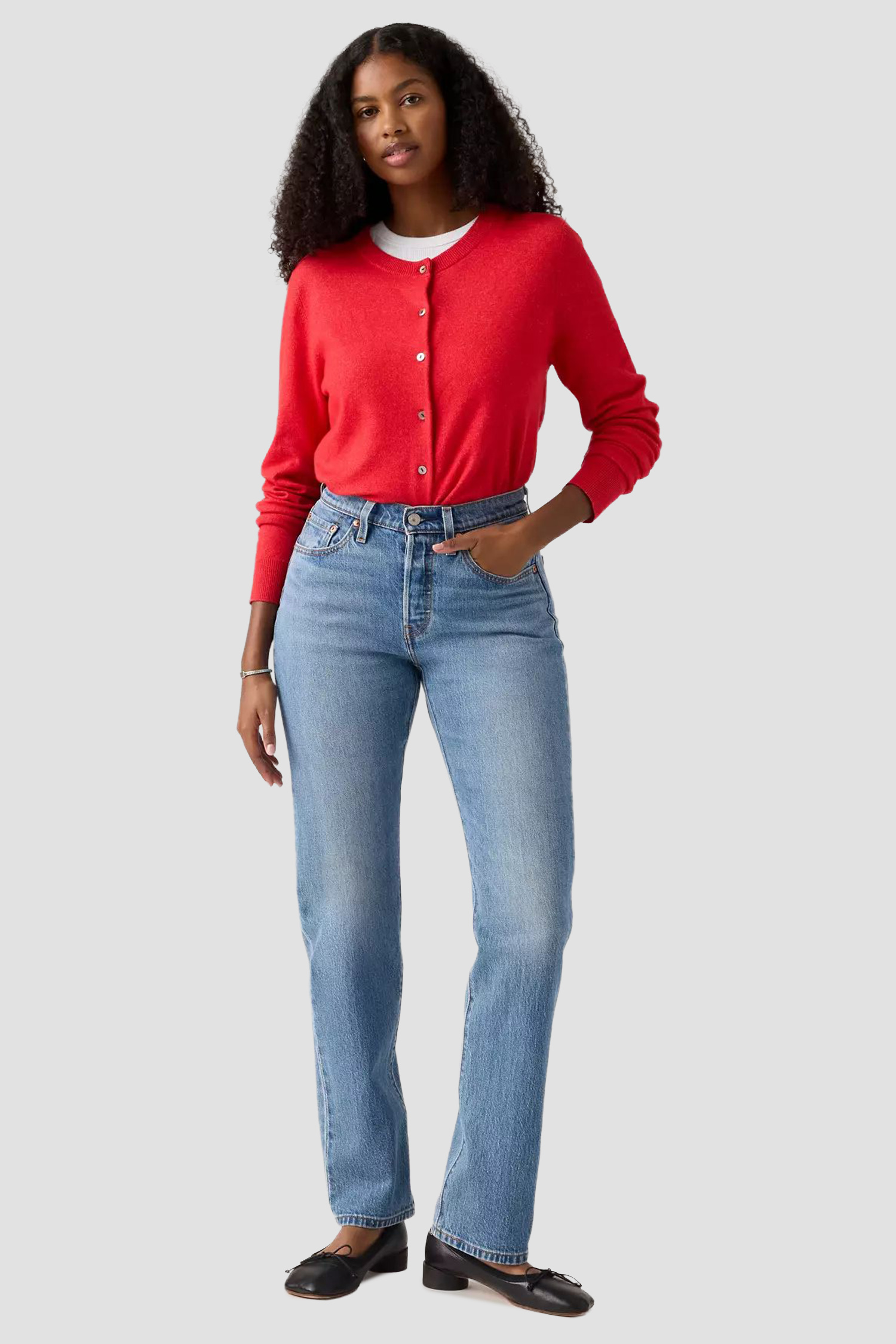 Женские голубые джинсы 501® 7