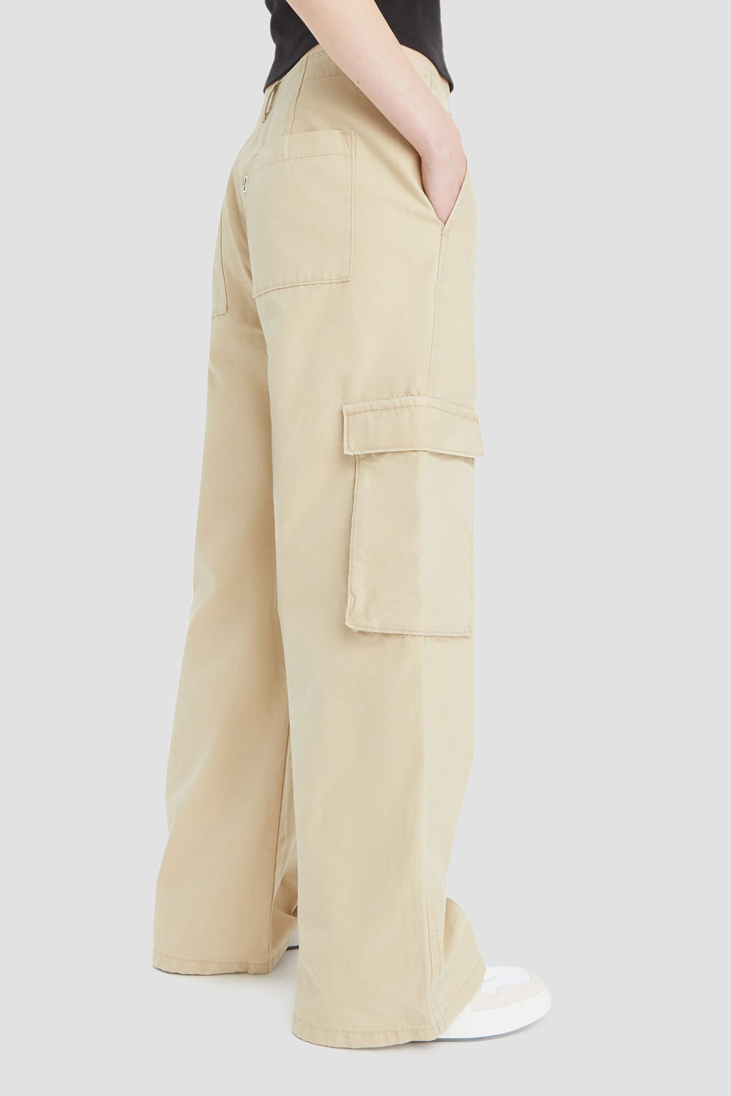 Женские бежевые карго Baggy Cargo 6