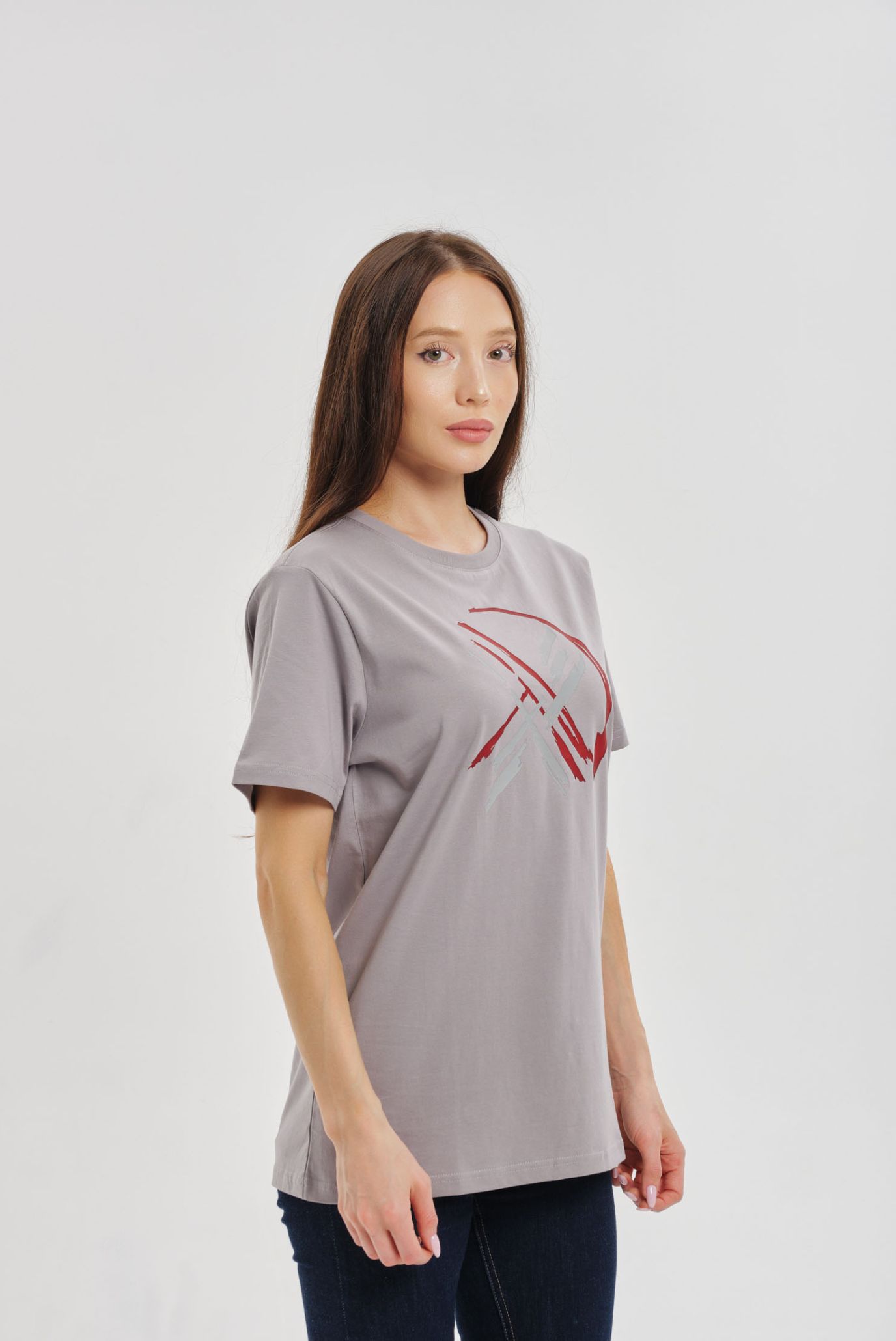 Серая футболка SHANYRAQ (Унисекс) 6