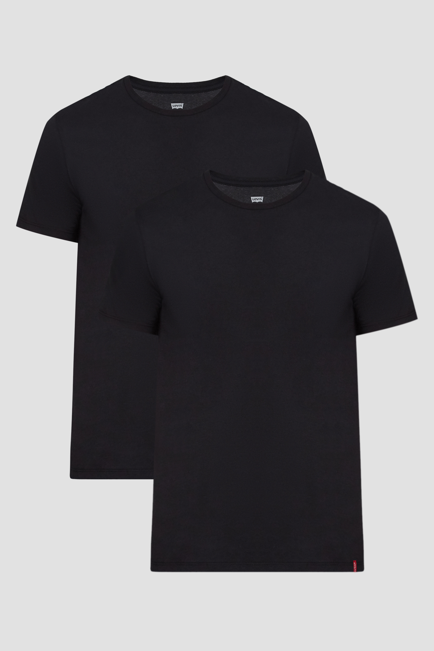 Мужские черные футболки (2 шт) Slim Fit 1