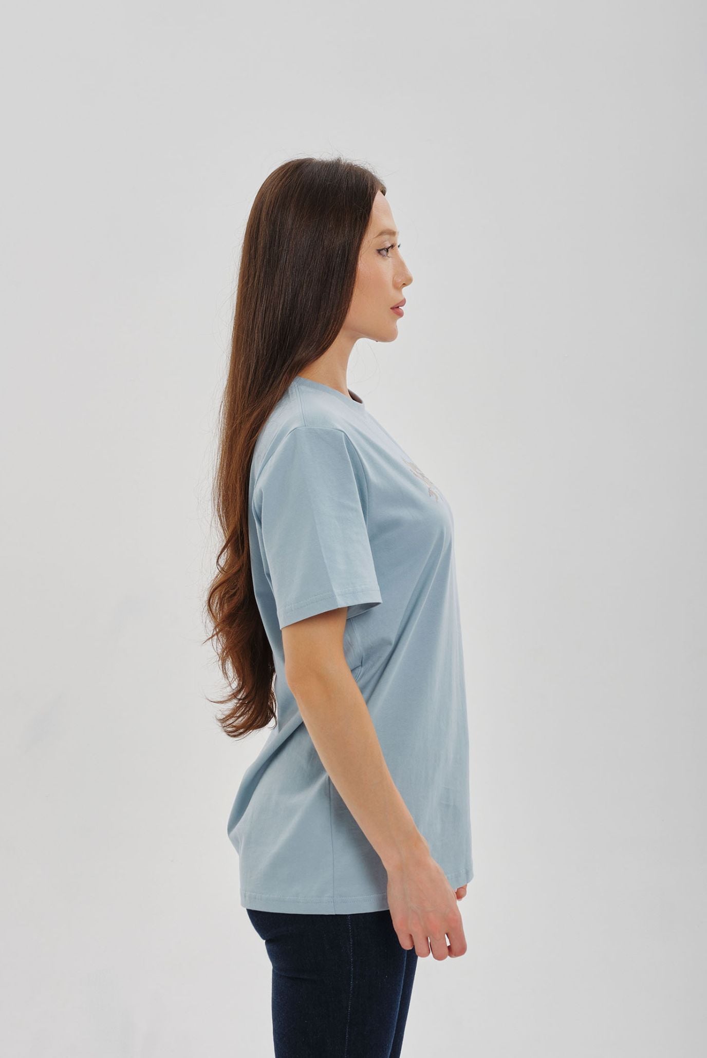 Голубая футболка ARGYMAQTAR (Унисекс) 7