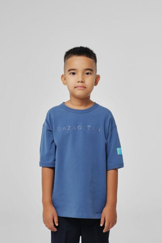 Детская индиго футболка Argymaq