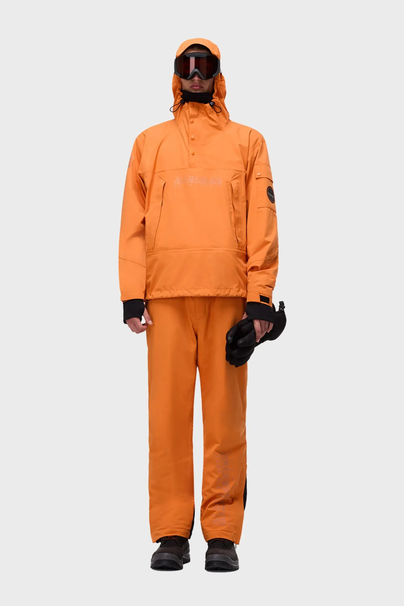 Мужские оранжевые брюки 7