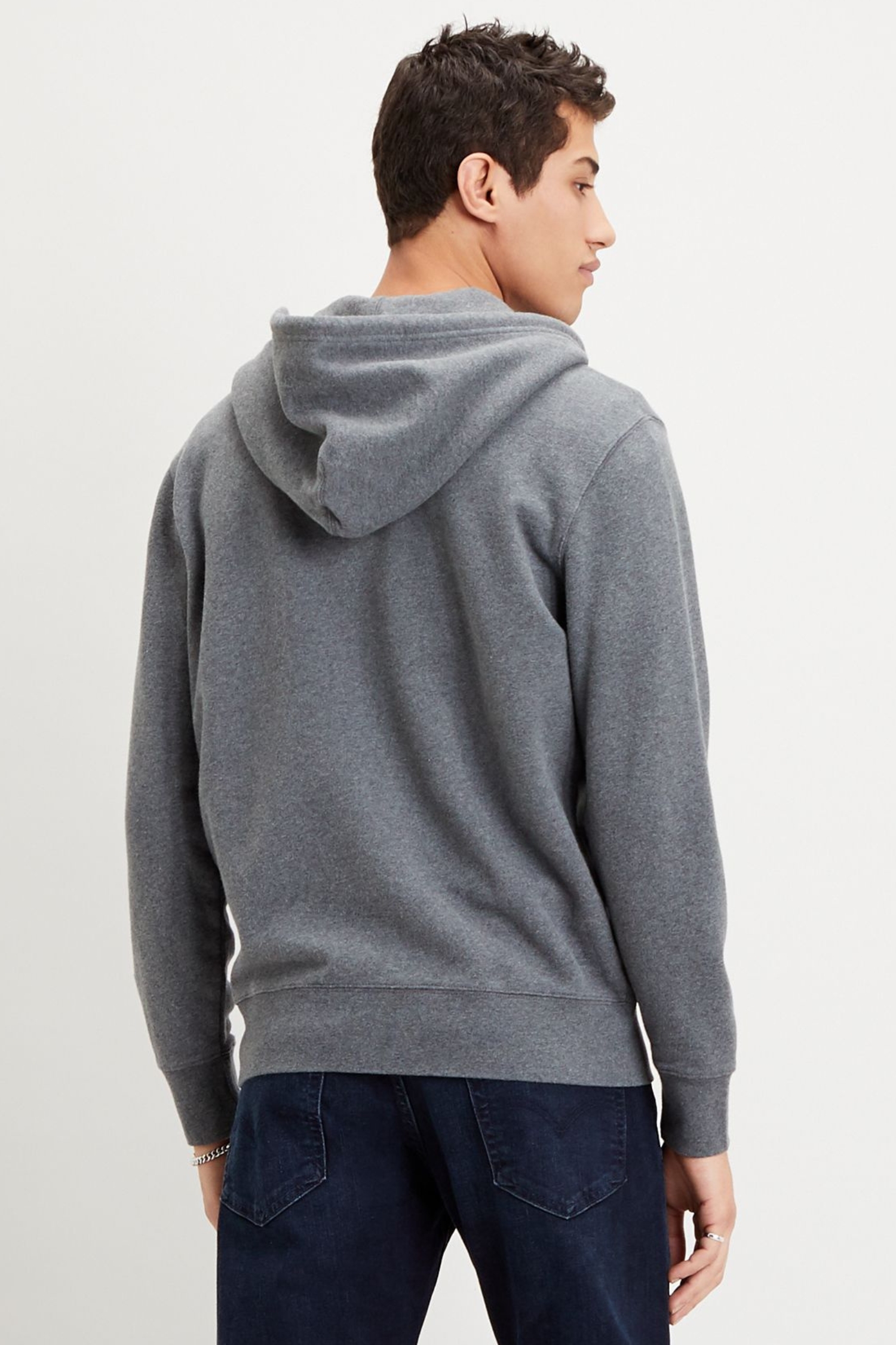 Мужская серая кофта на молнии 3