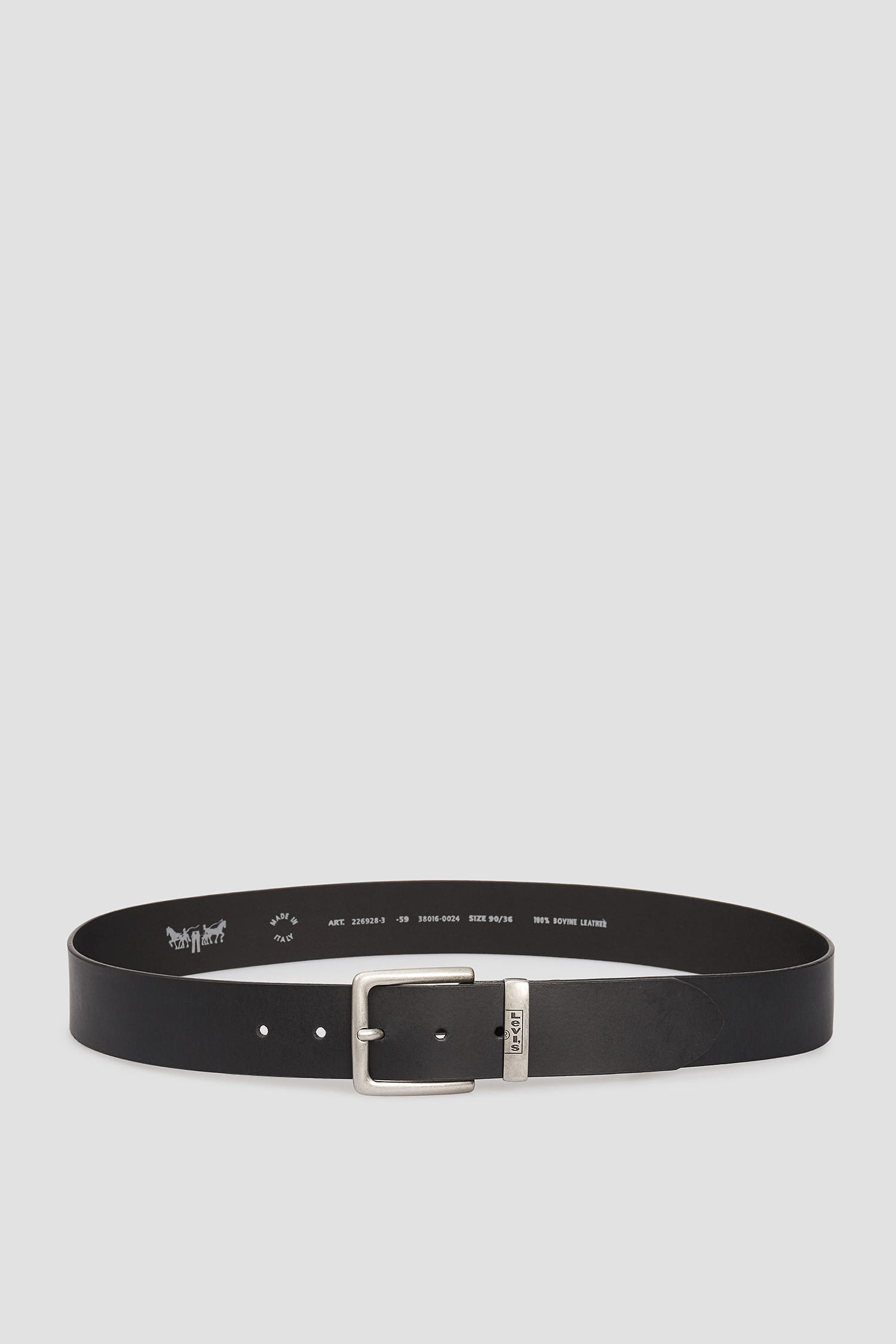 Черный кожаный ремень 2