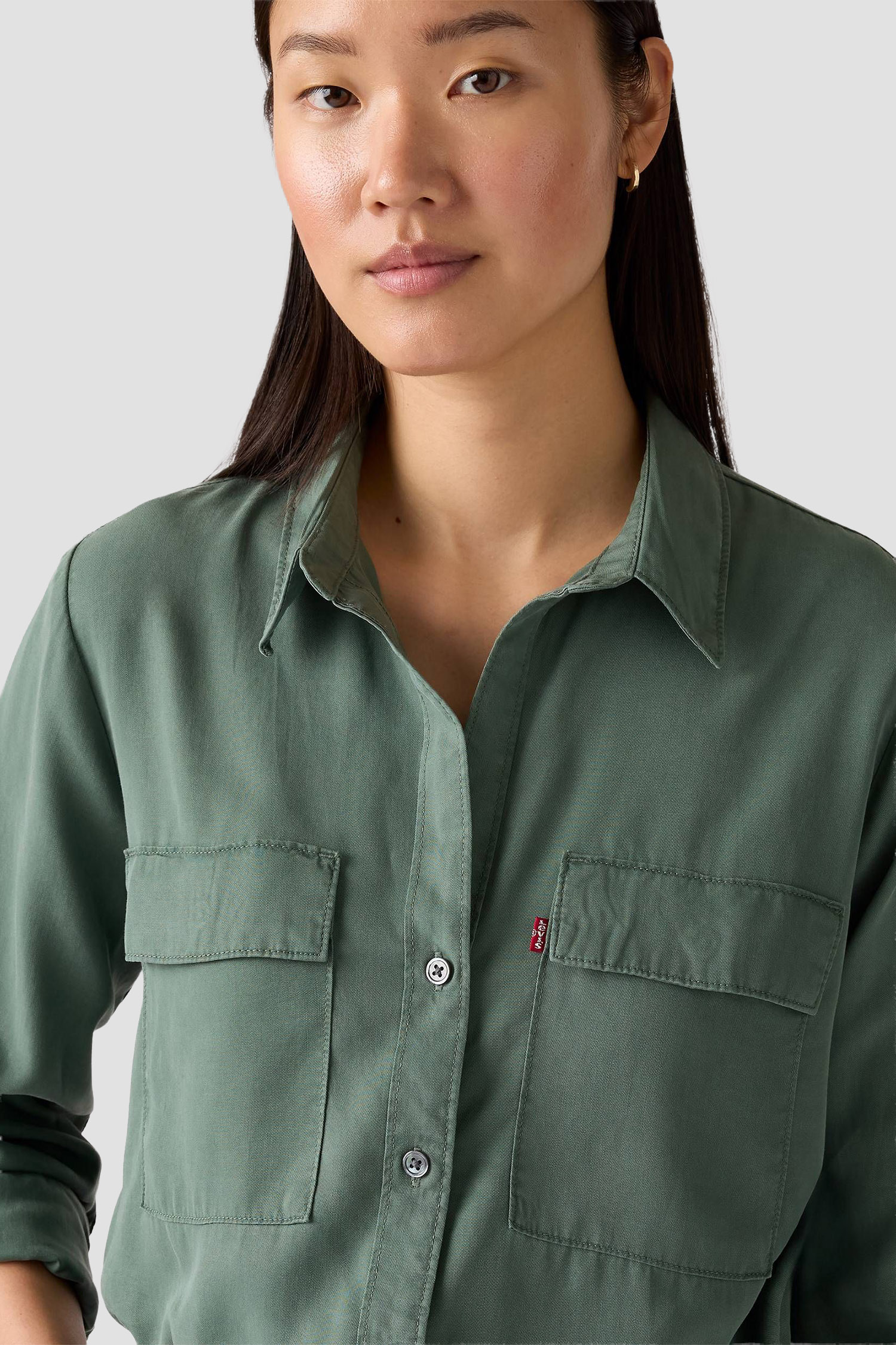 Женская зеленая блуза 5