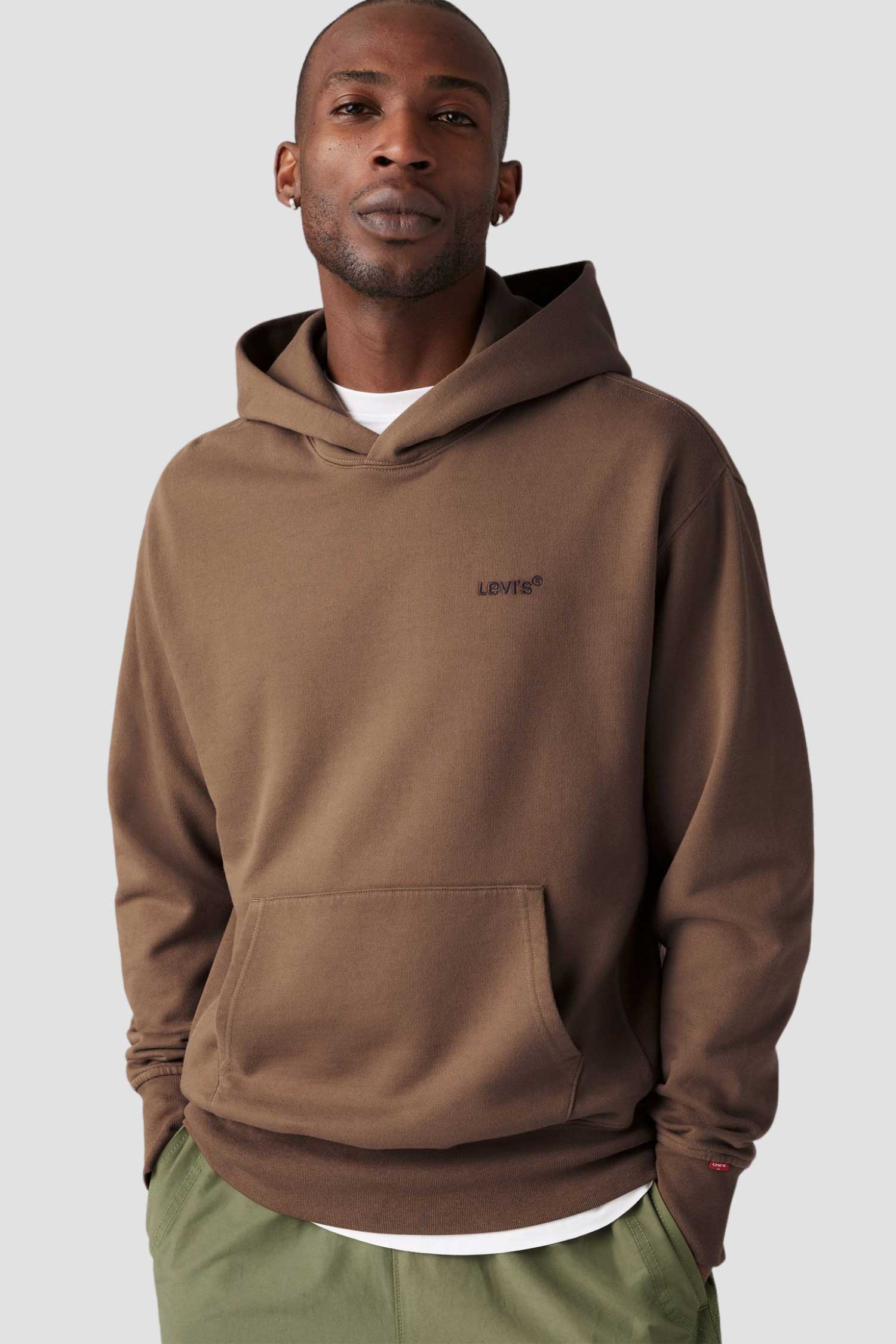 Мужское коричневое худи 5