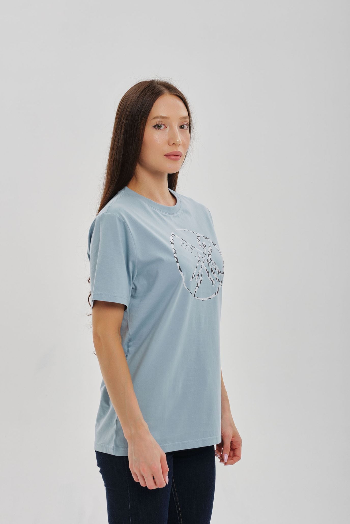 Голубая футболка SHANYRAQ (Унисекс) 7
