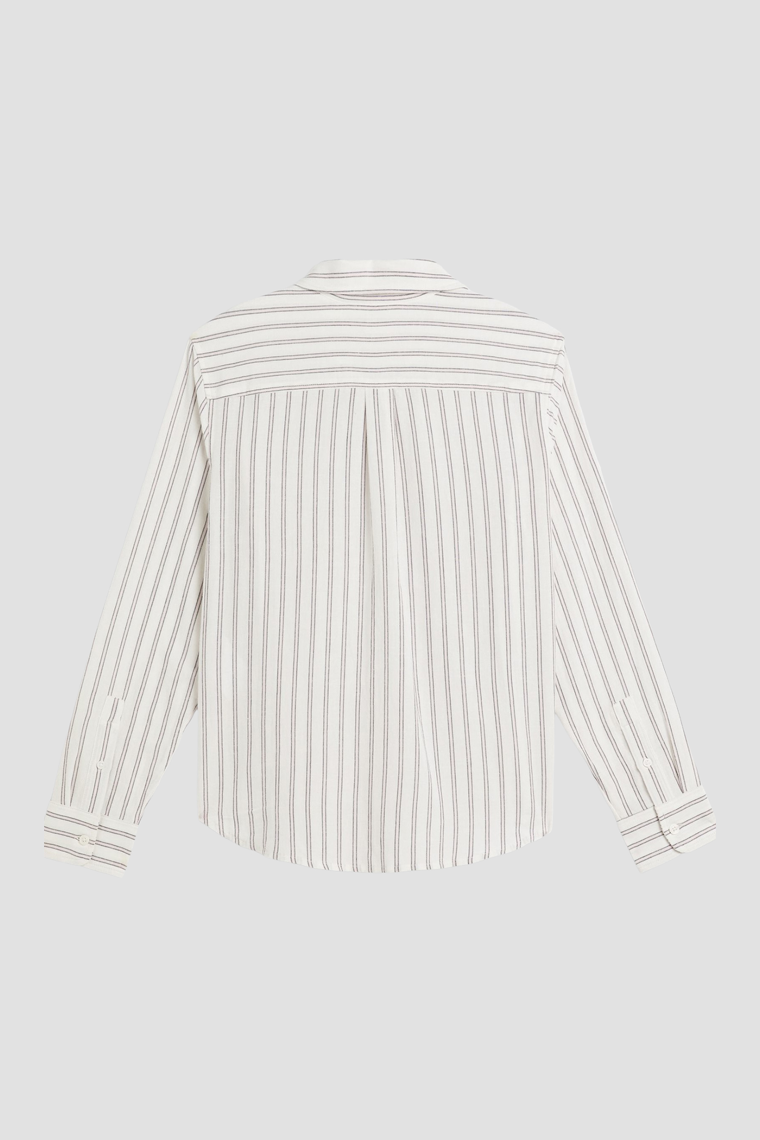 Женская белая блуза в полоску 4