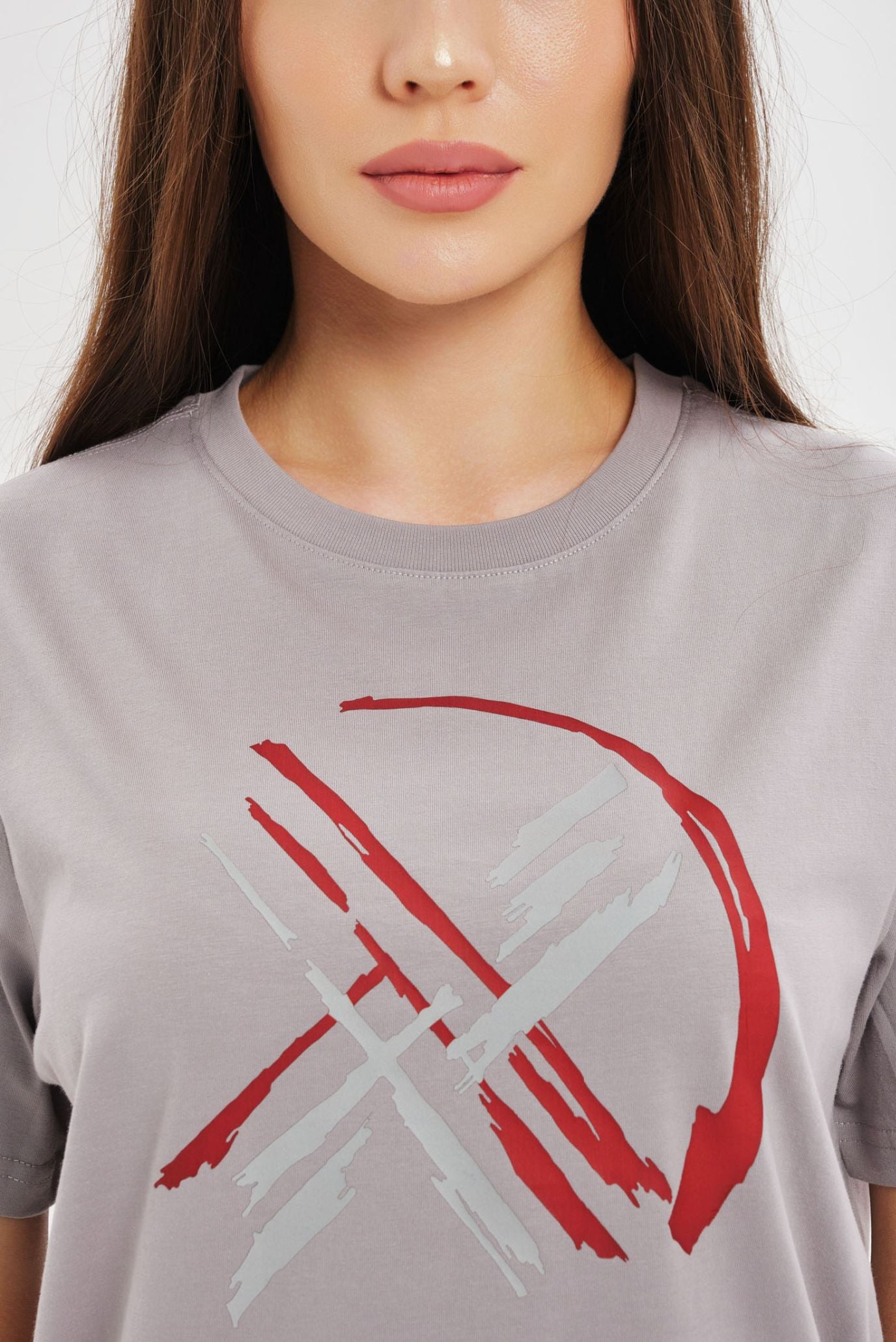 Серая футболка SHANYRAQ (Унисекс) 9