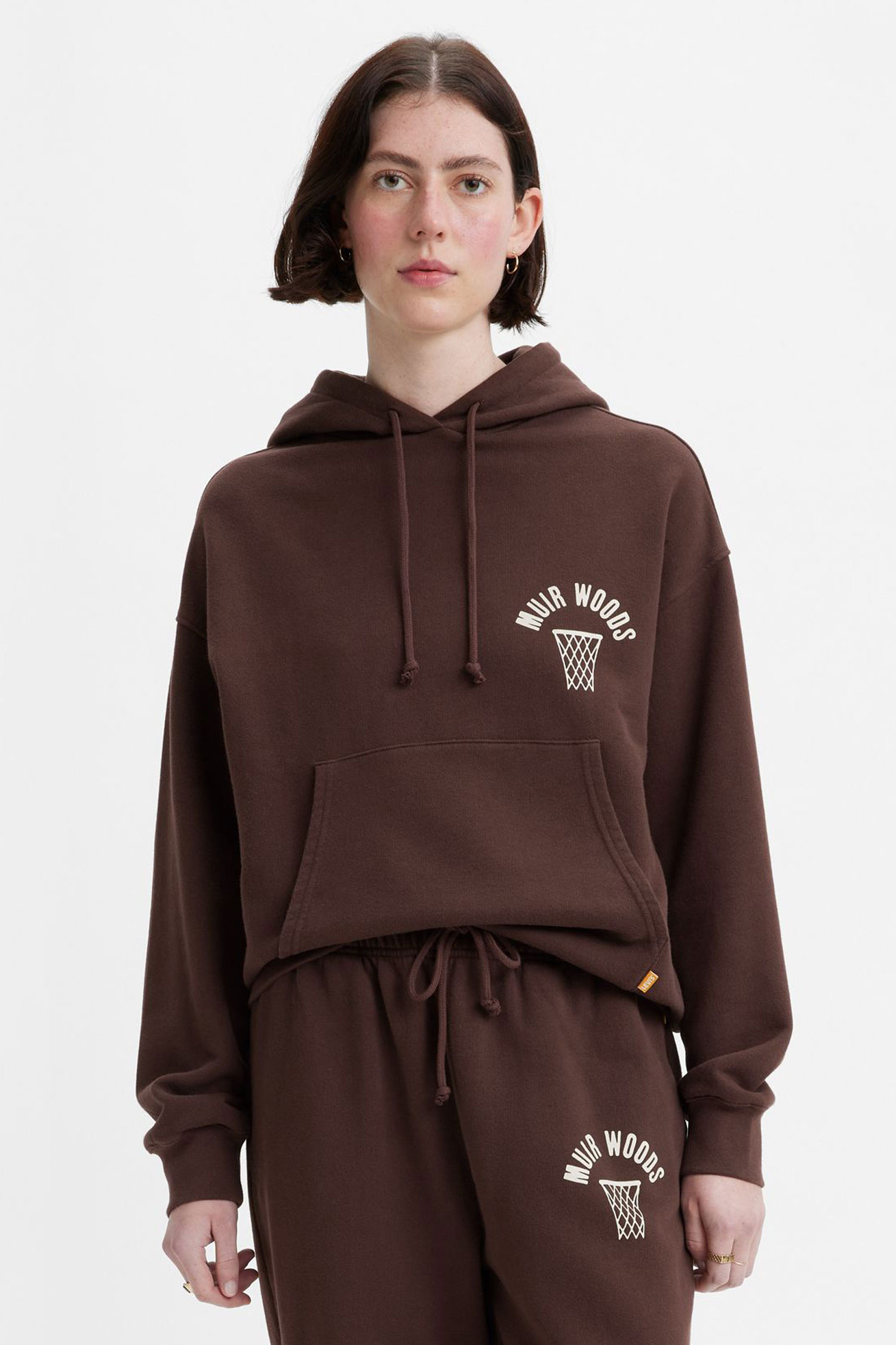 Женское коричневое худи 1
