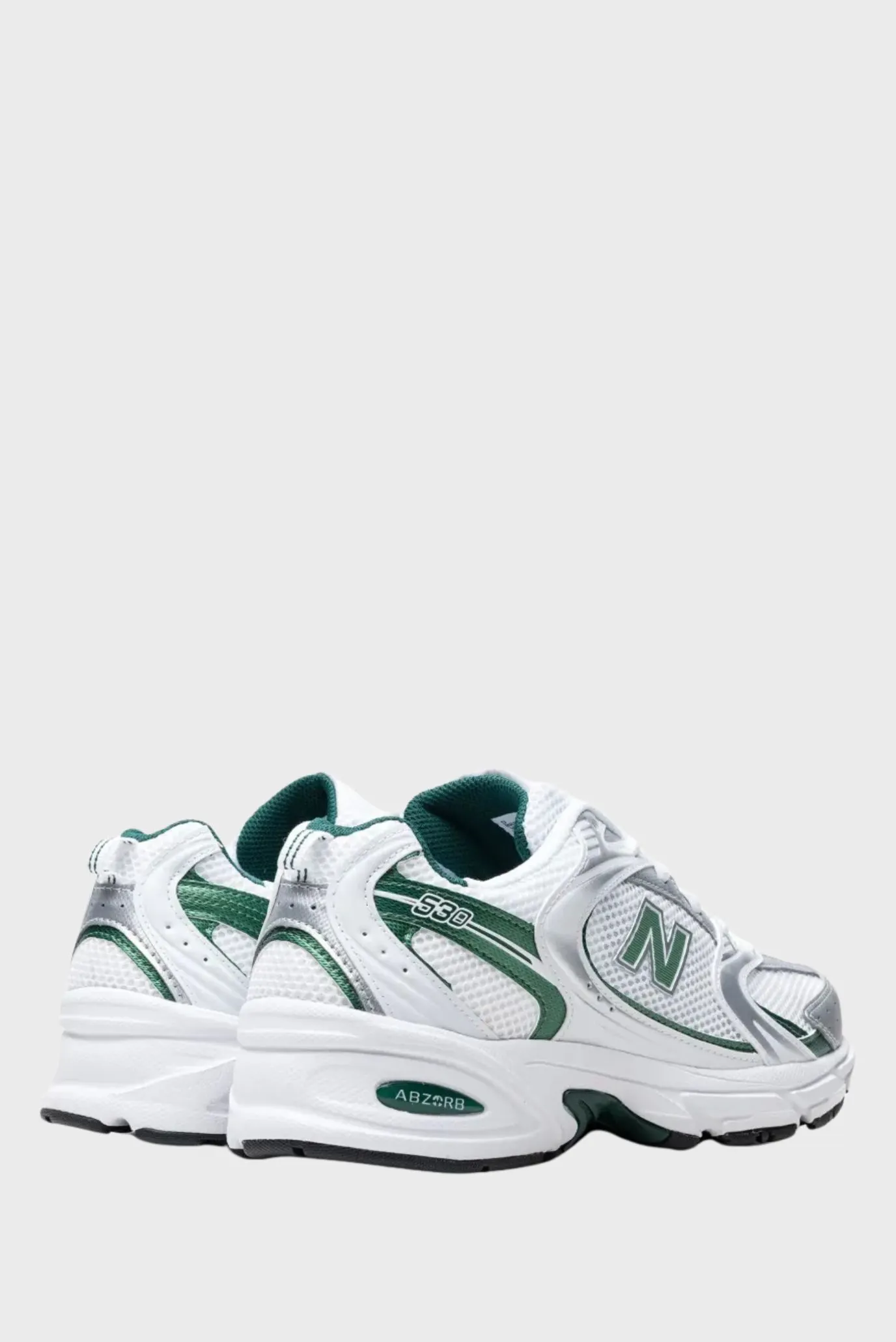 New Balance 530 White Silver Green 3