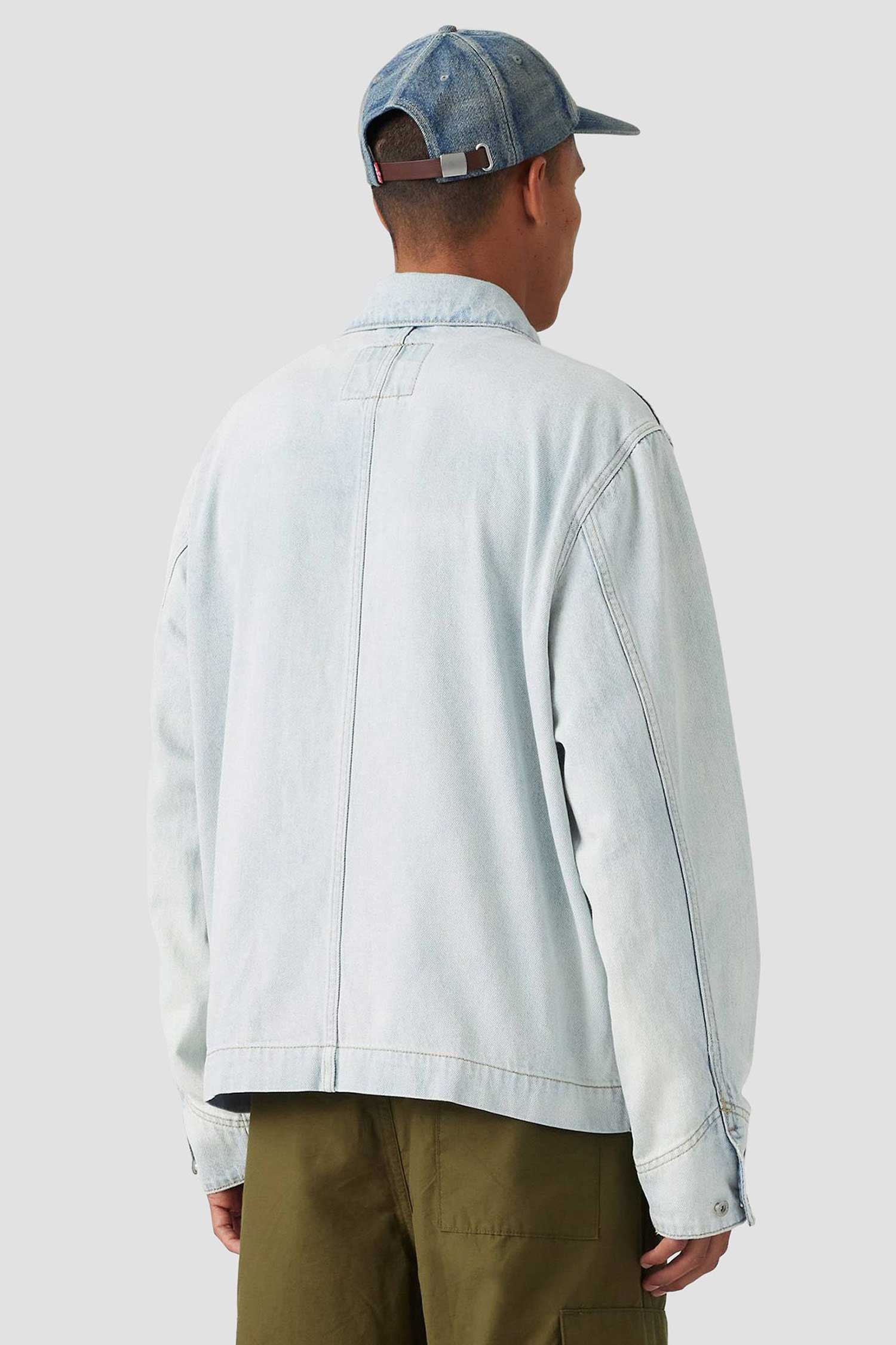 Мужская голубая джинсовая куртка 3