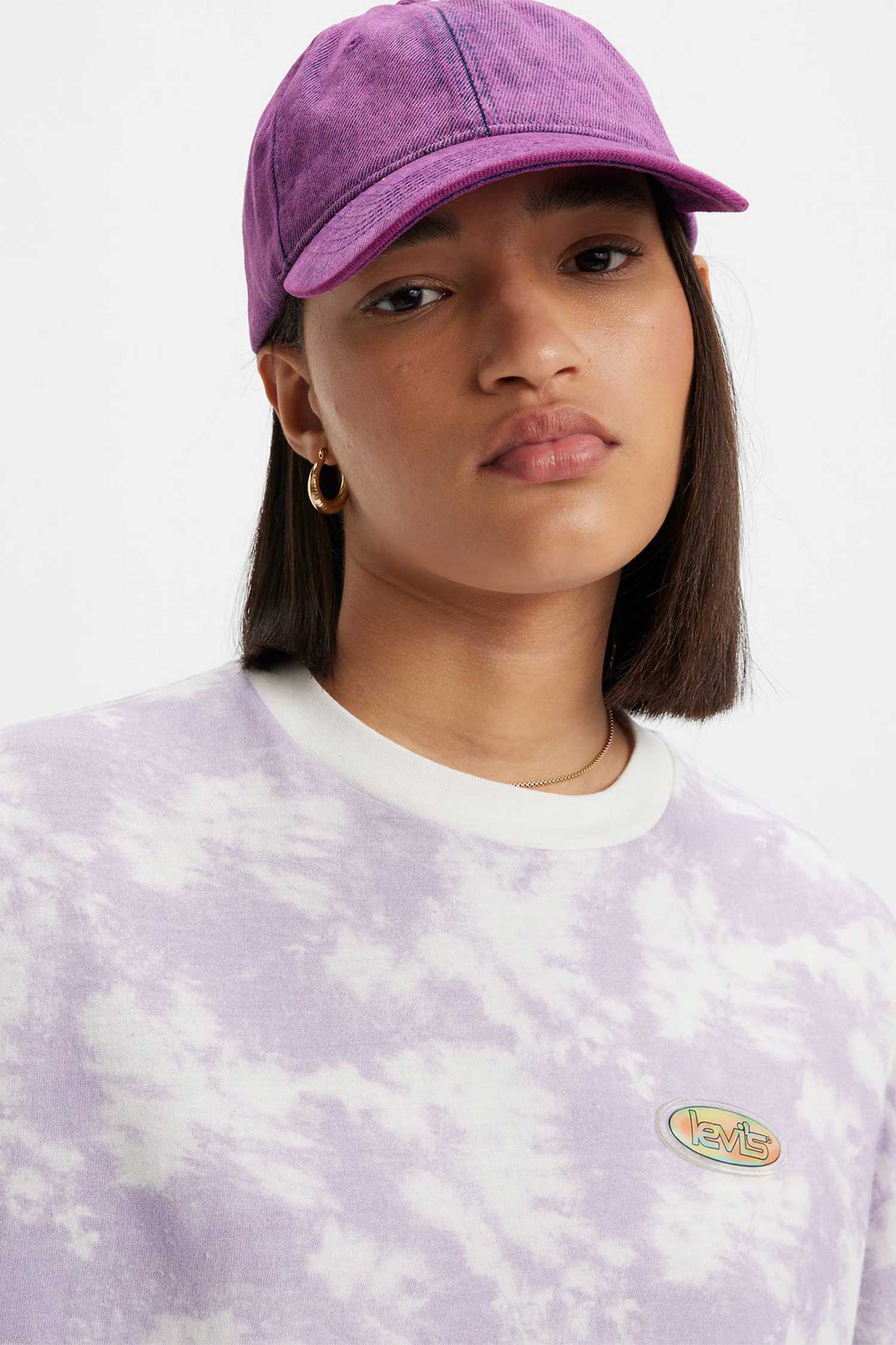 Женская сиреневая футболка 5