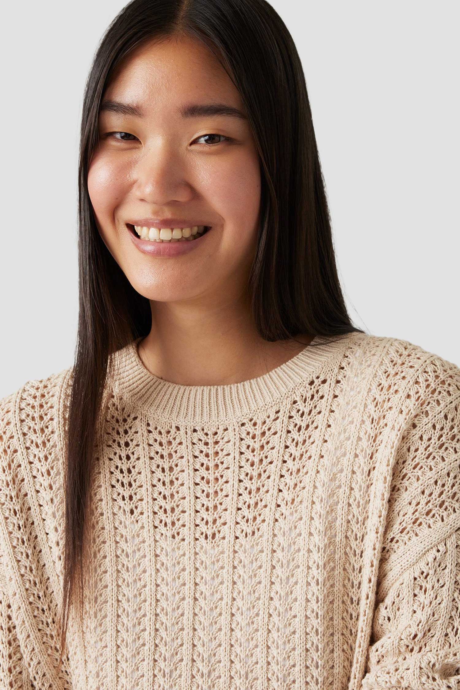 Женский бежевый джемпер 5