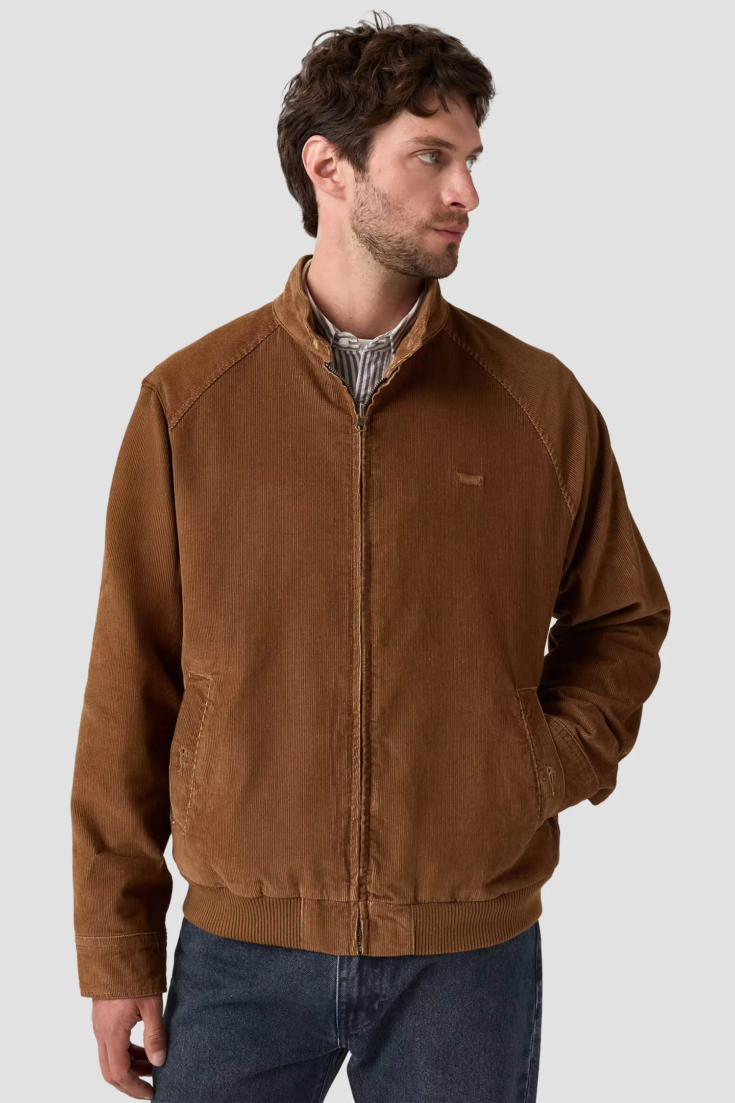 Мужская коричневая вельветовая куртка 6