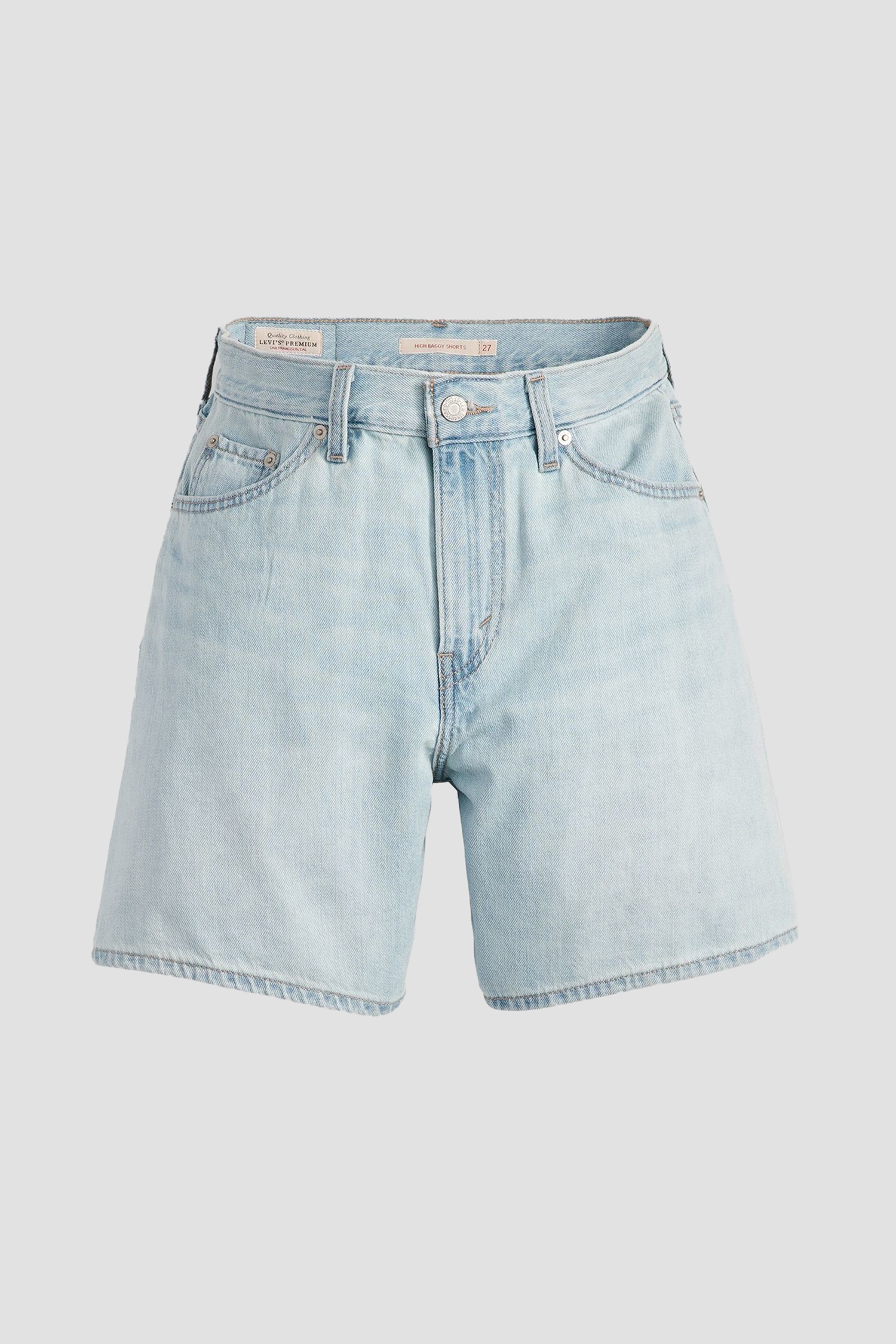 Женские голубые джинсовые шорты High Rise Baggy 2