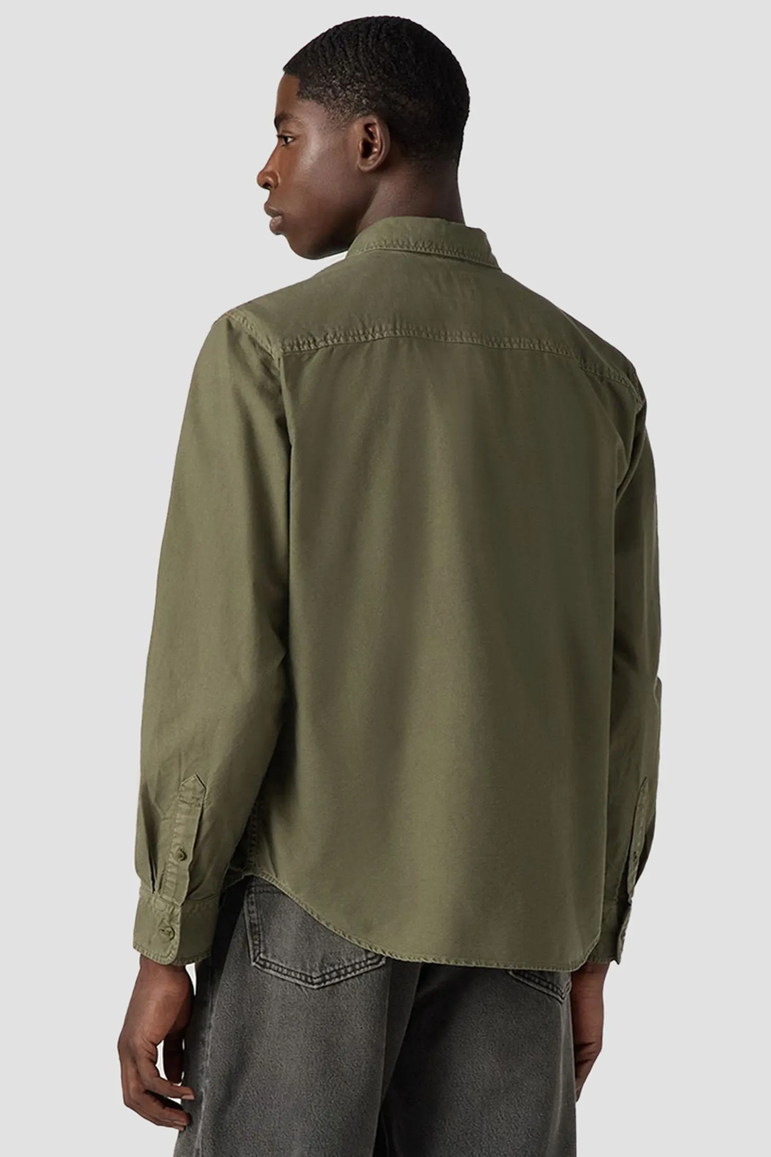 Мужская зеленая рубашка 3