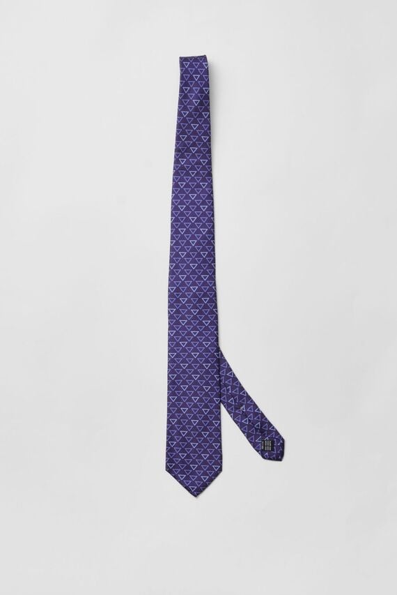 Мужской темно-синий шелковый галстук Argymaq