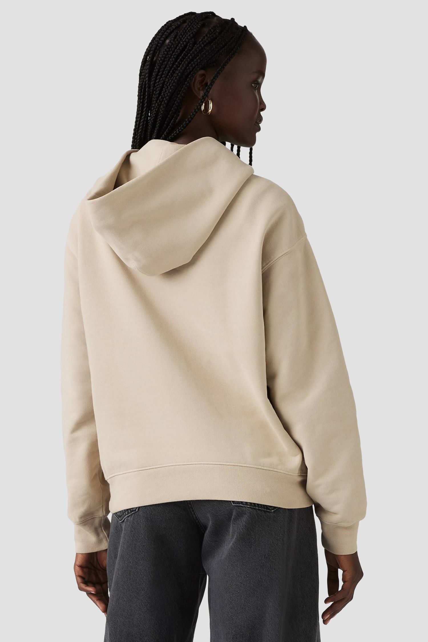 Женское бежевое худи 3