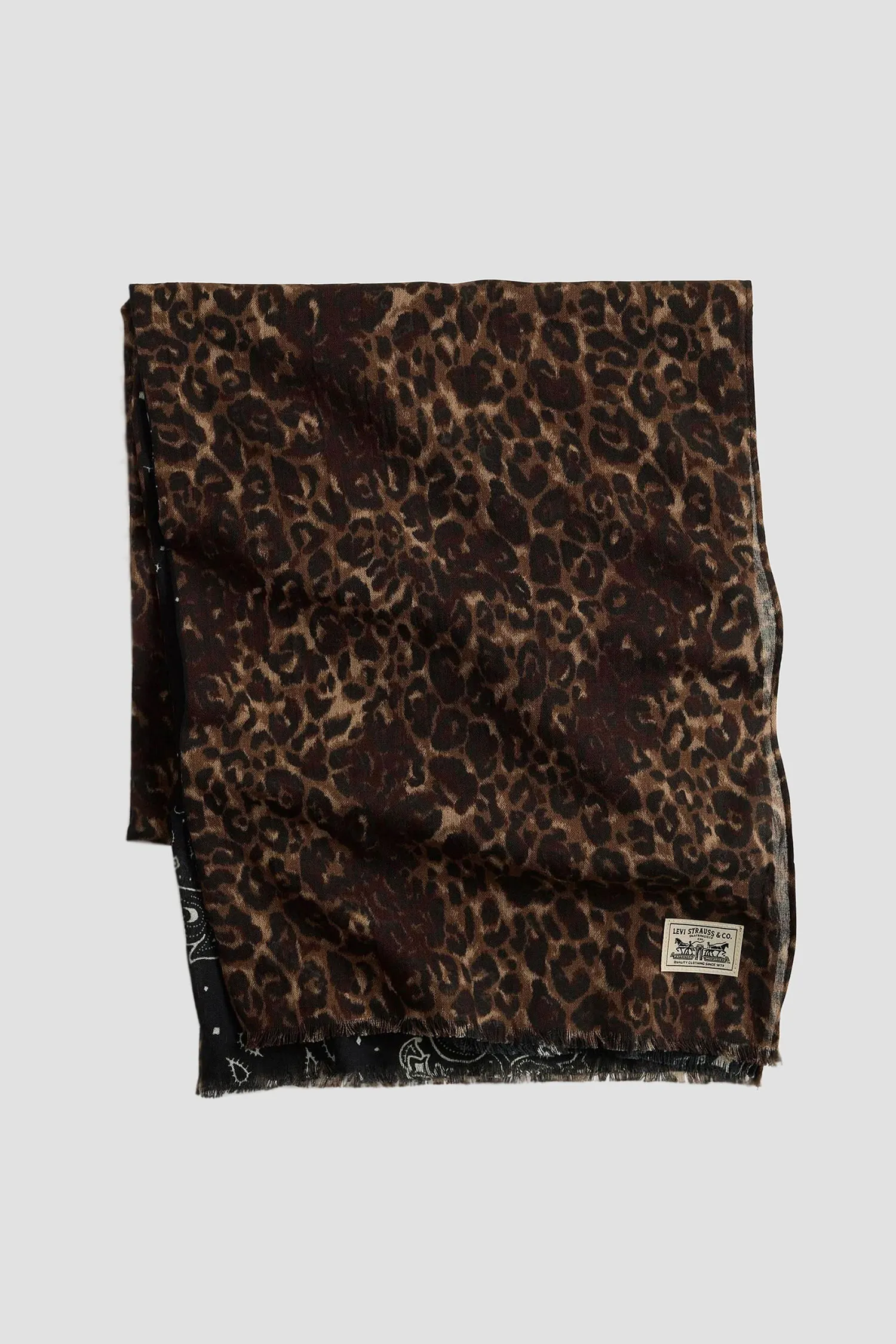 Женский двусторонний шарф с узором 1