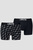 Мужские черные боксеры (2 шт)