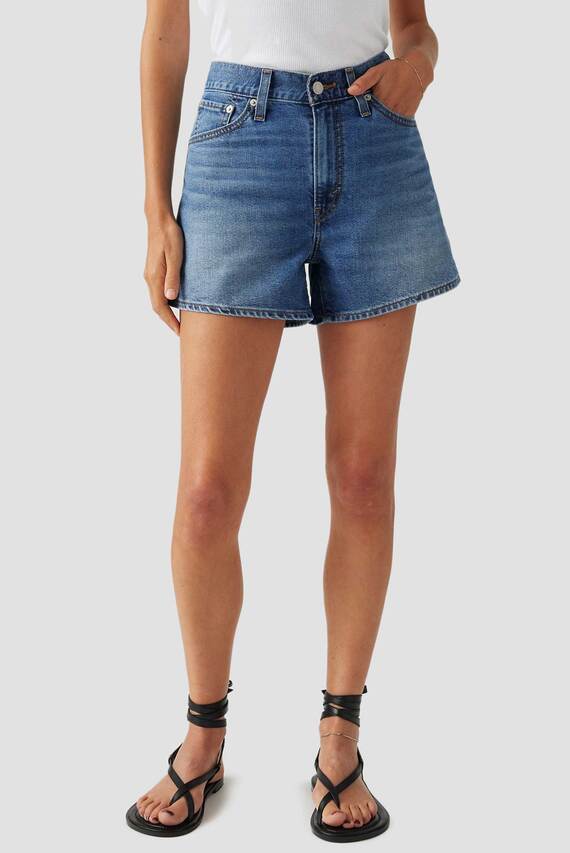 Женские синие джинсовые шорты 80's Mom Levi's Женские синие джинсовые шорты 80's Mom Levi's
