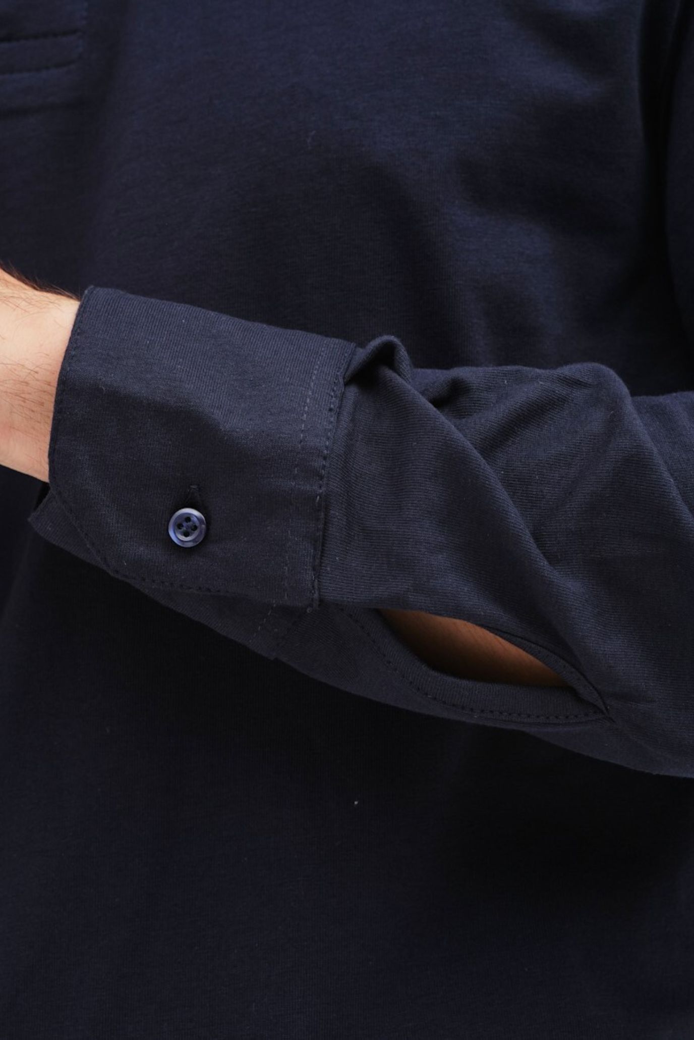 Мужское темно-синее поло 5