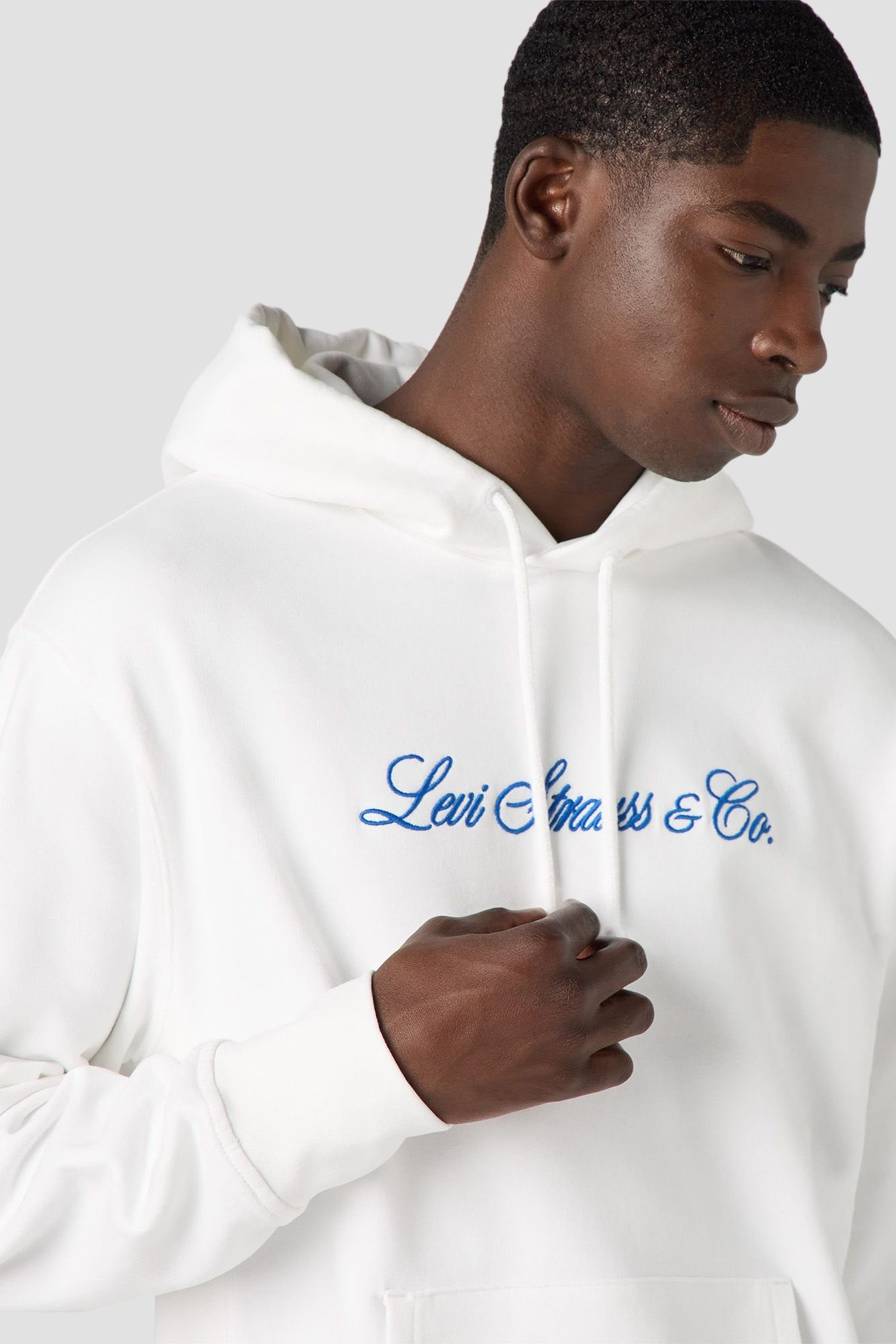 Мужское белое худи 4