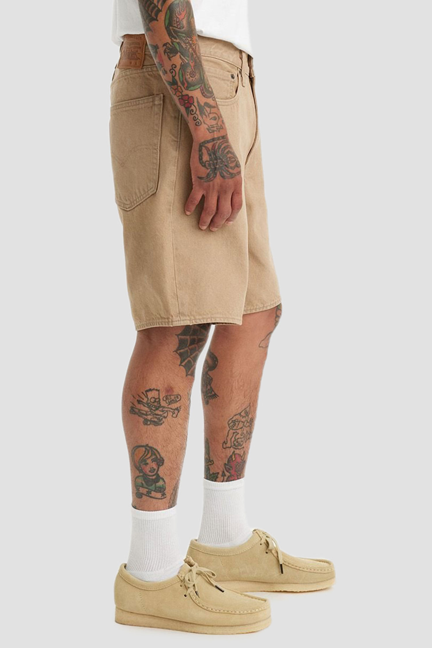 Мужские бежевые джинсовые шорты 468™ Stay Loose 4