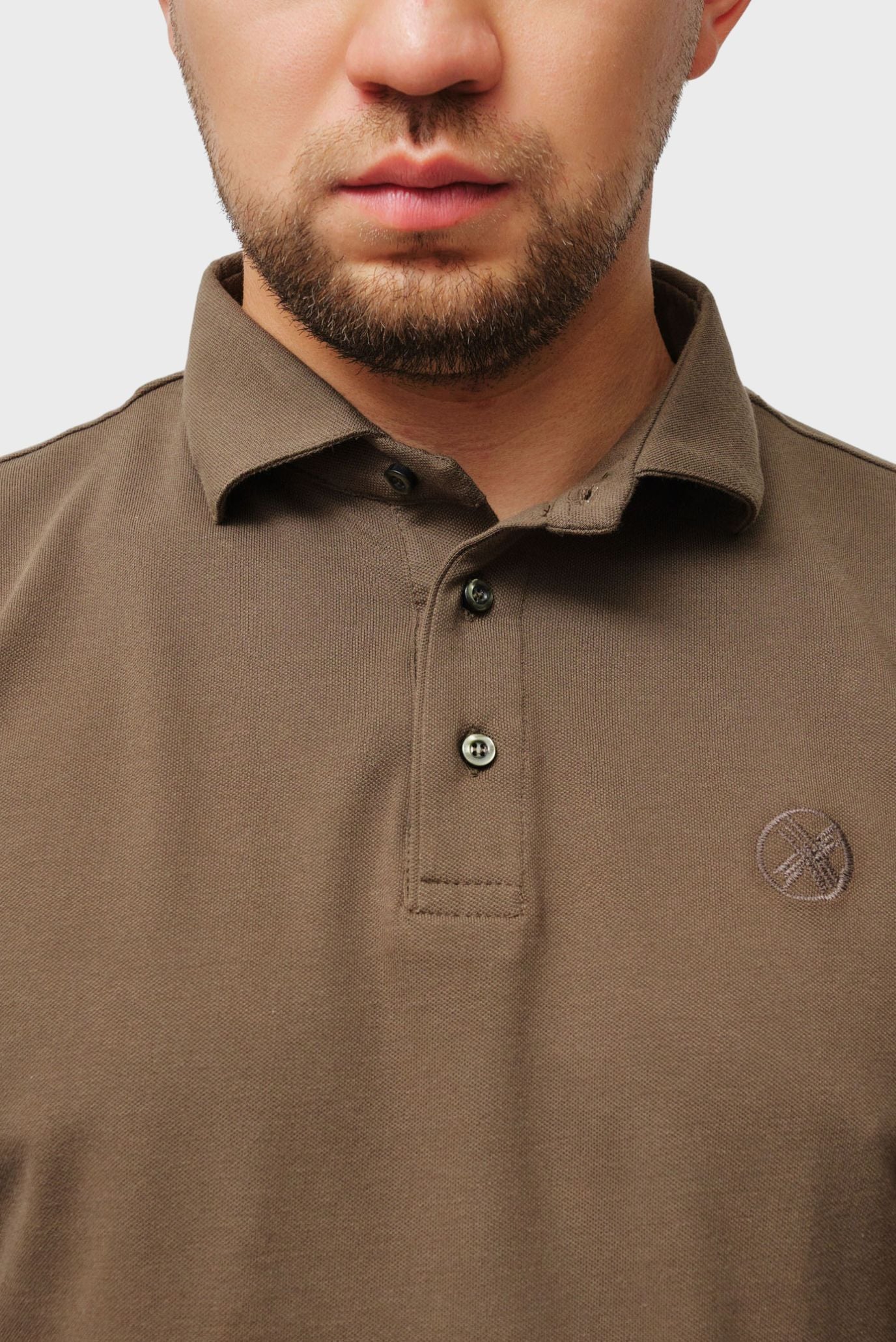 Мужское хаки поло 5