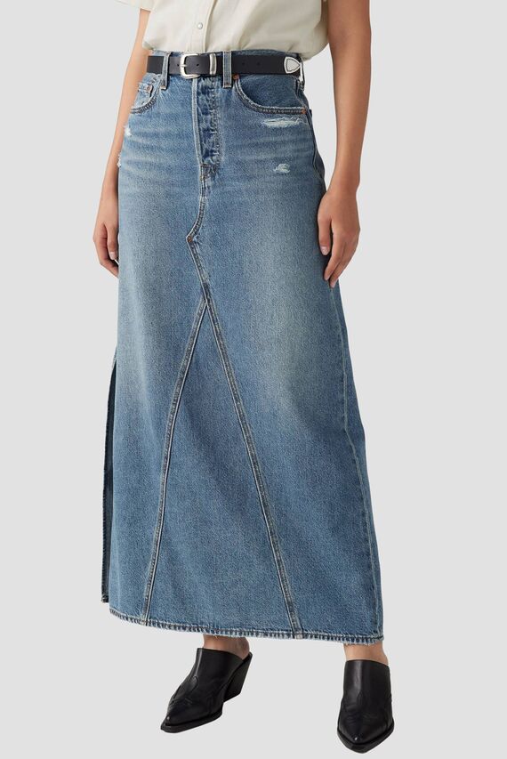 Женская синяя джинсовая юбка Levi's