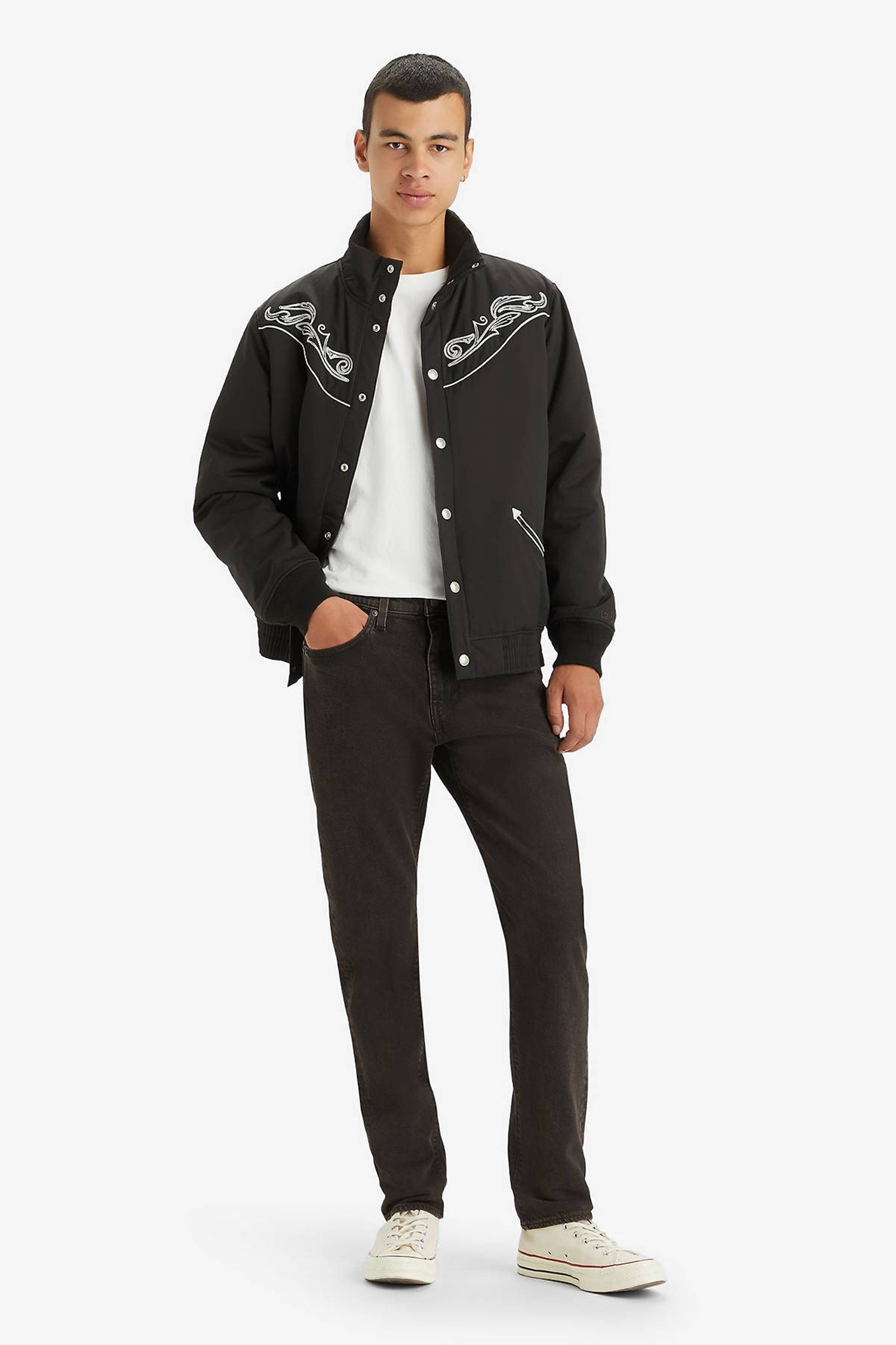 Мужские темно-коричневые джинсы 502® Taper 6