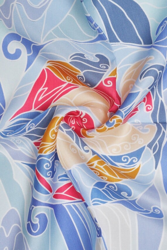 Женский голубой платок 36х36 Argymaq