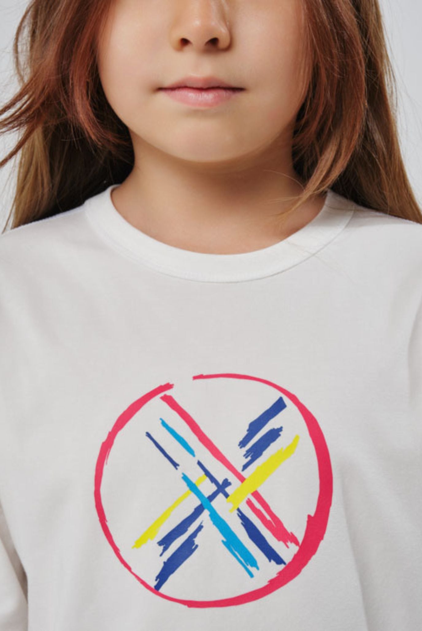 Детская белая футболка оверсайз 4