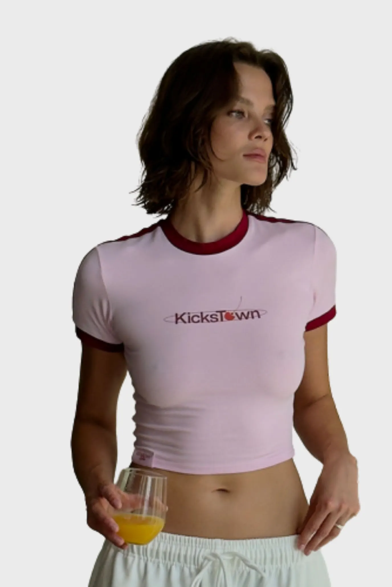 Футболка Sabe Cherry Logo T-Shirt Slim Pink 1