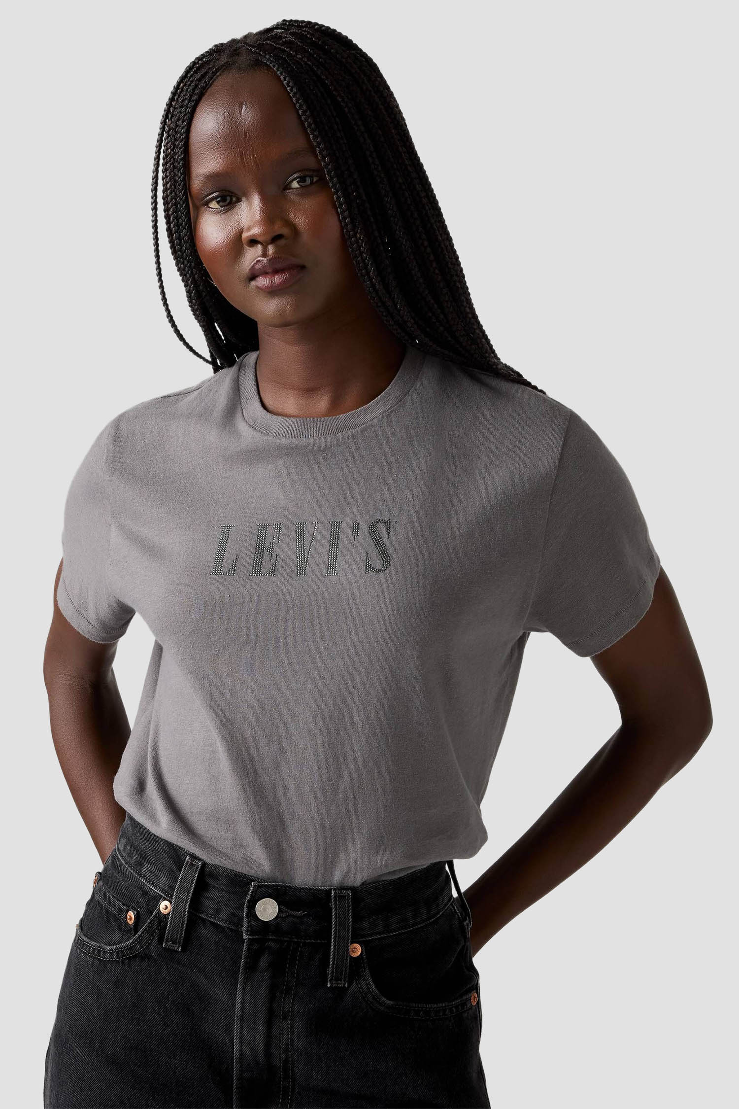 Женская серая футболка 6